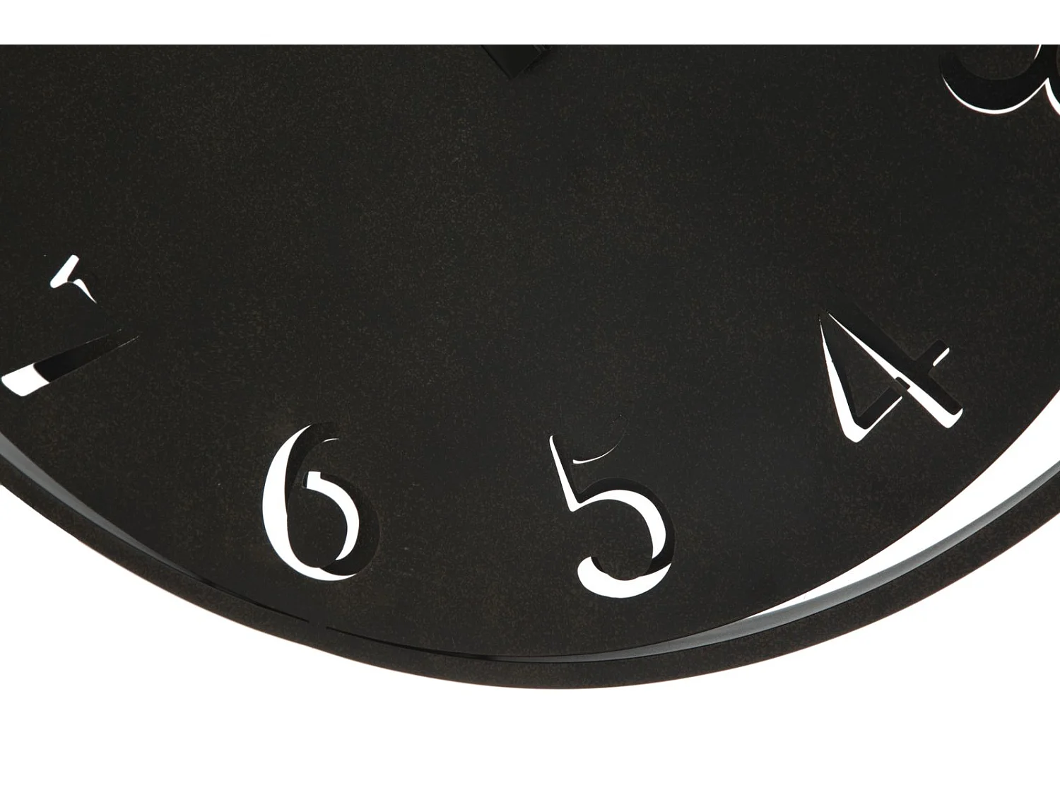 Wanduhr aus Metall schwarz Ø 60x4,5 cm