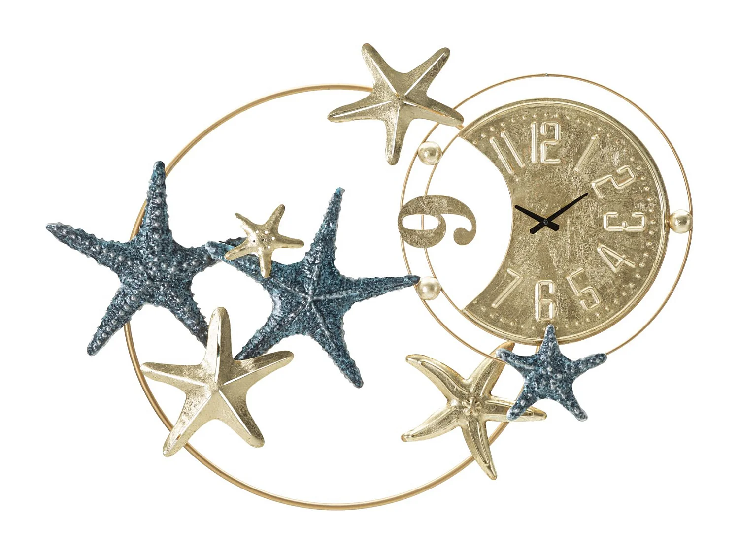 Orologio da parete mare in metallo multicolore cm 91,4x5,1x67,3