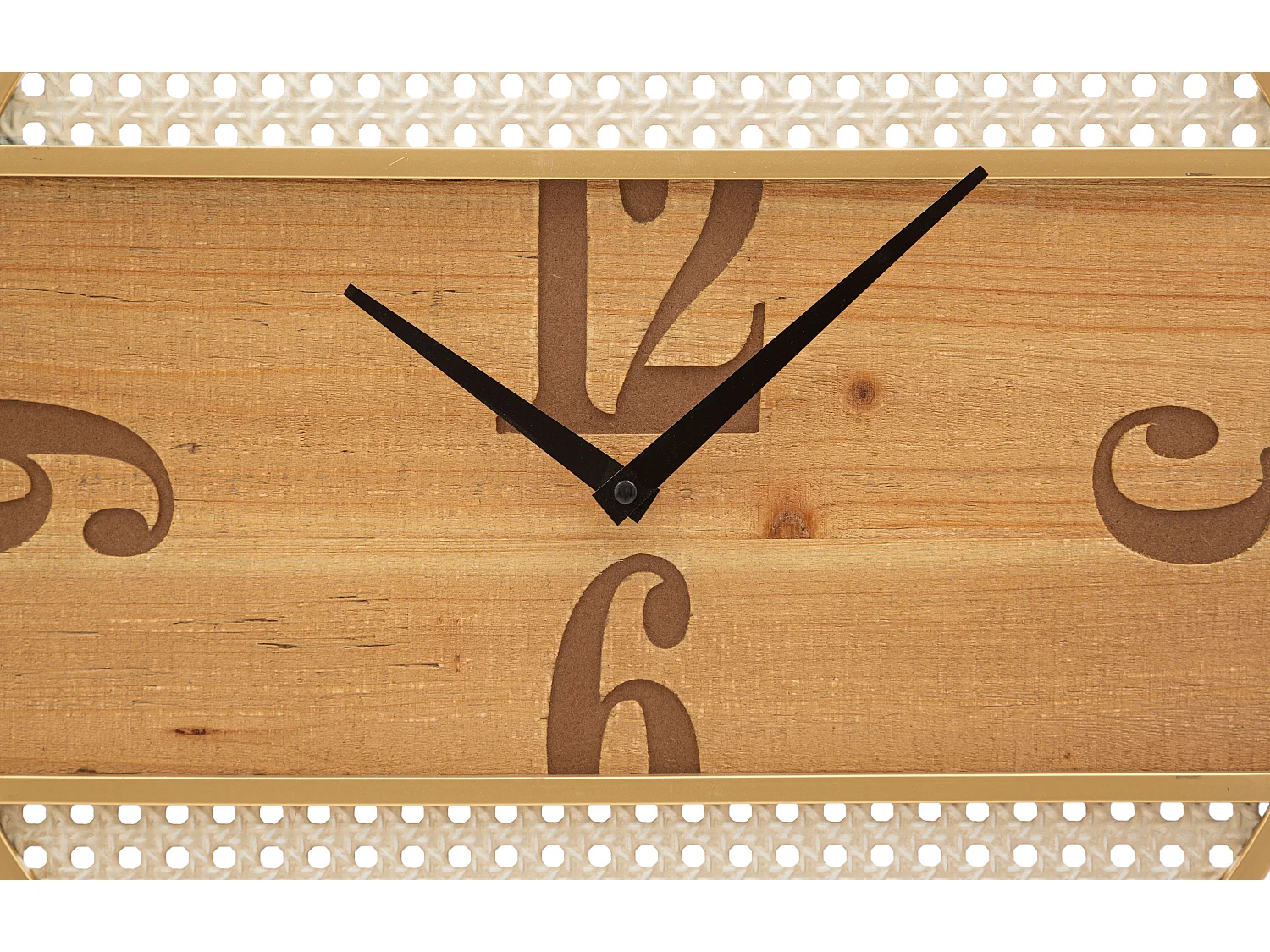 Orologio rotondo da parete in legno marrone Ø cm 50x3,5