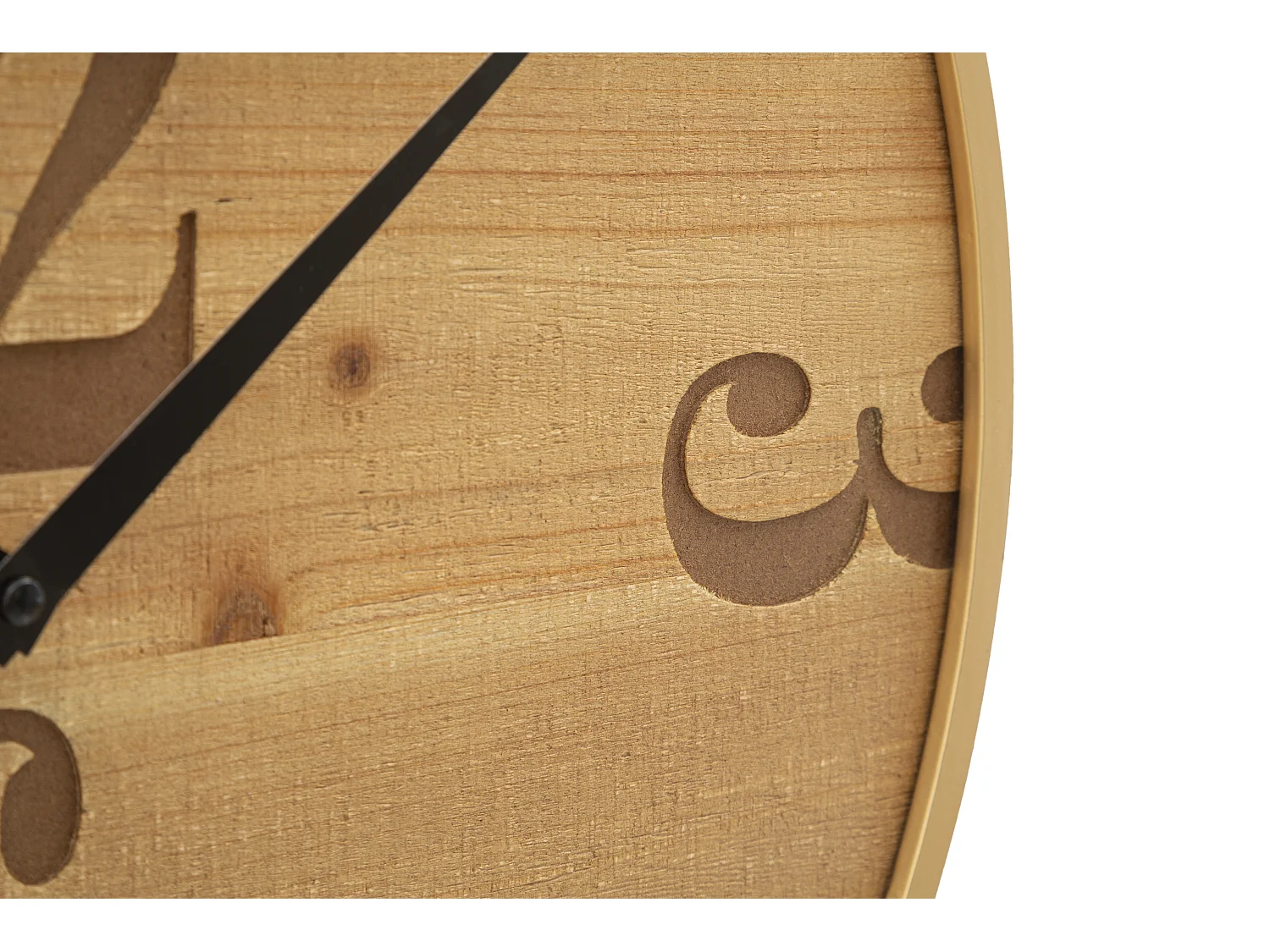 Orologio rotondo da parete in legno marrone Ø cm 50x3,5