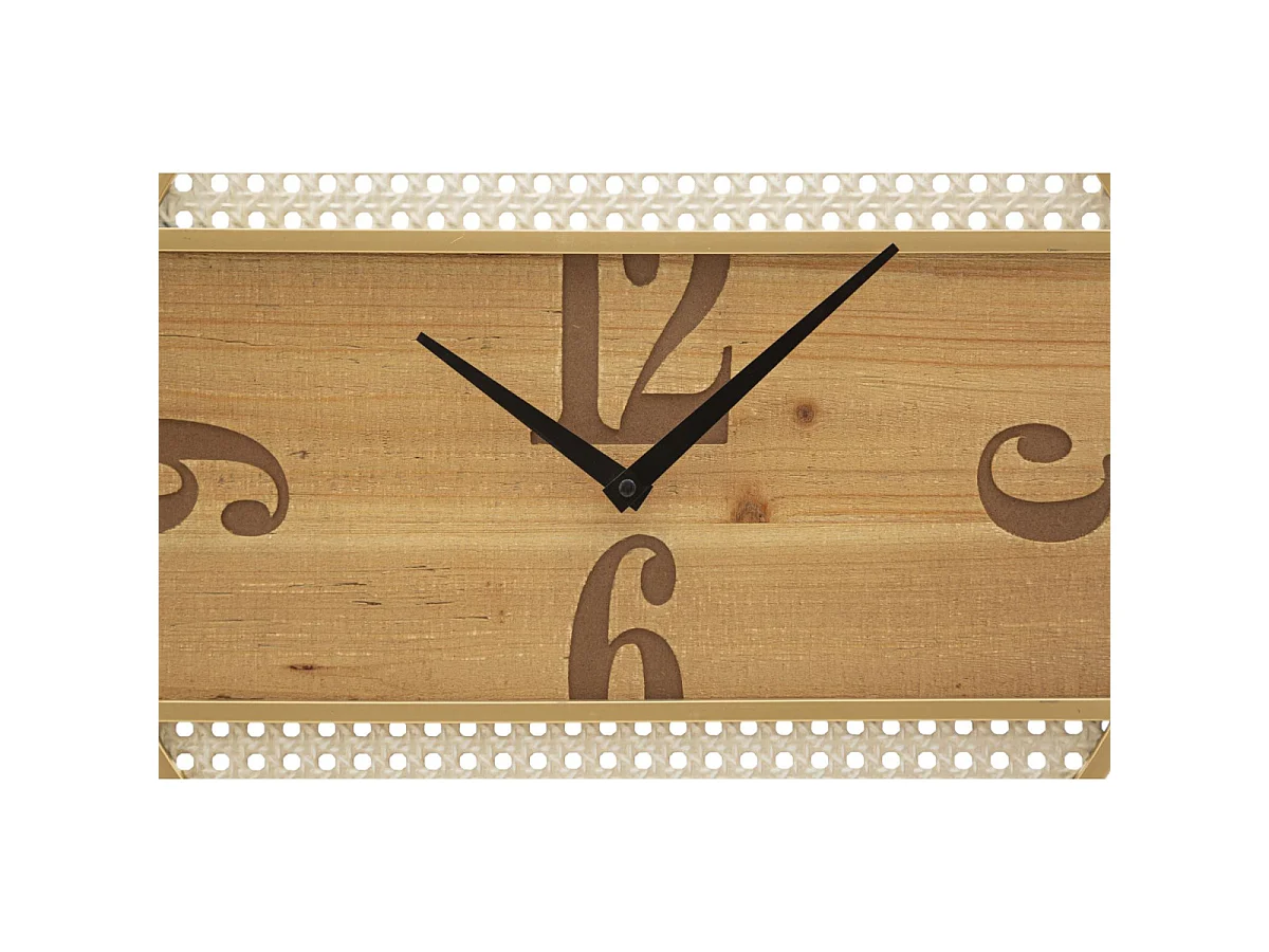 Horloge Murale Cannage "Fuji" 50cm Naturel
