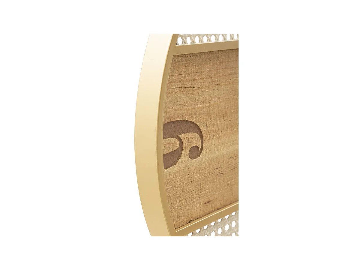 Horloge Murale Cannage "Fuji" 50cm Naturel