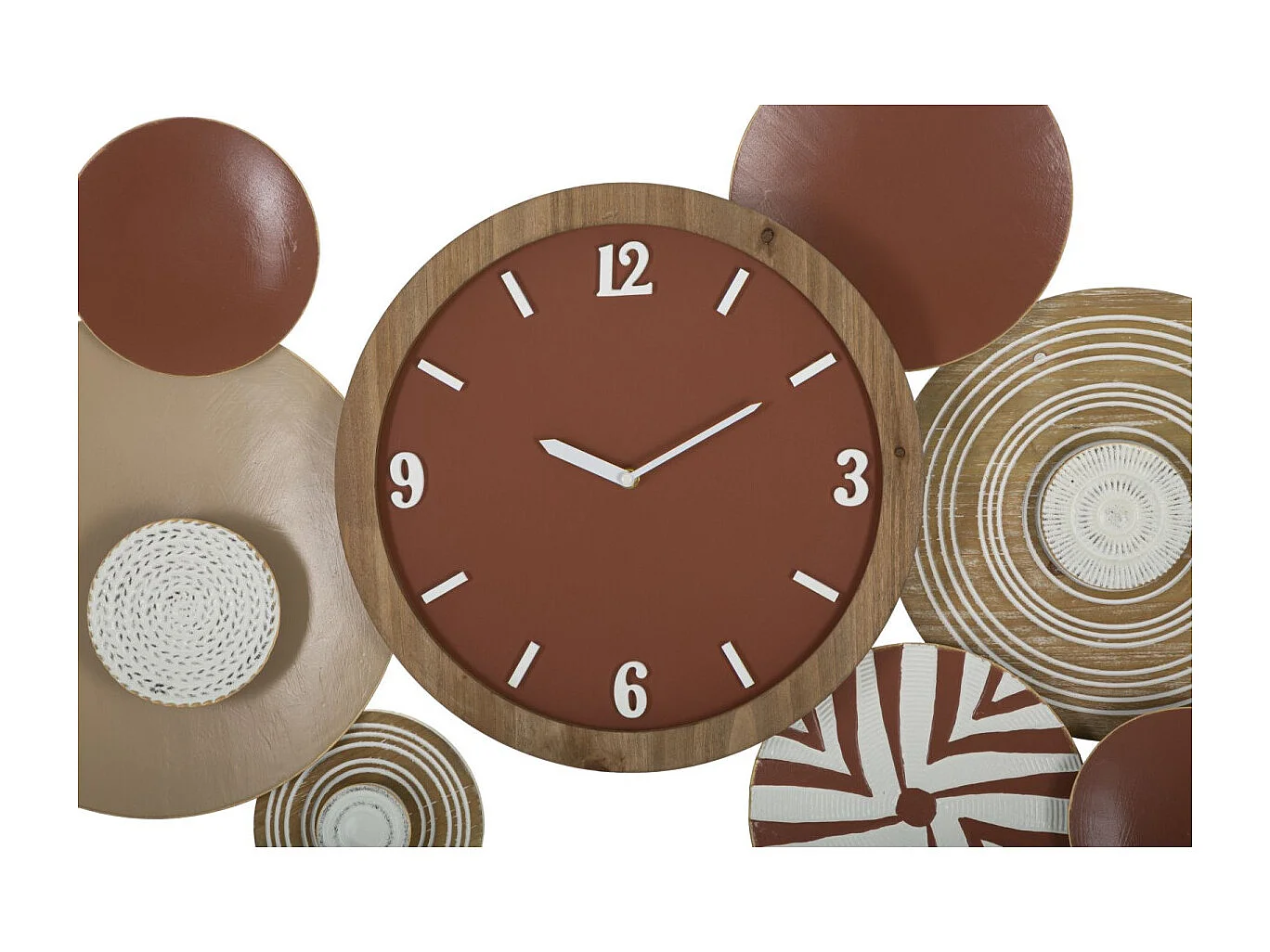 Horloge Murale en Métal "Etnic" 127cm Multicolore