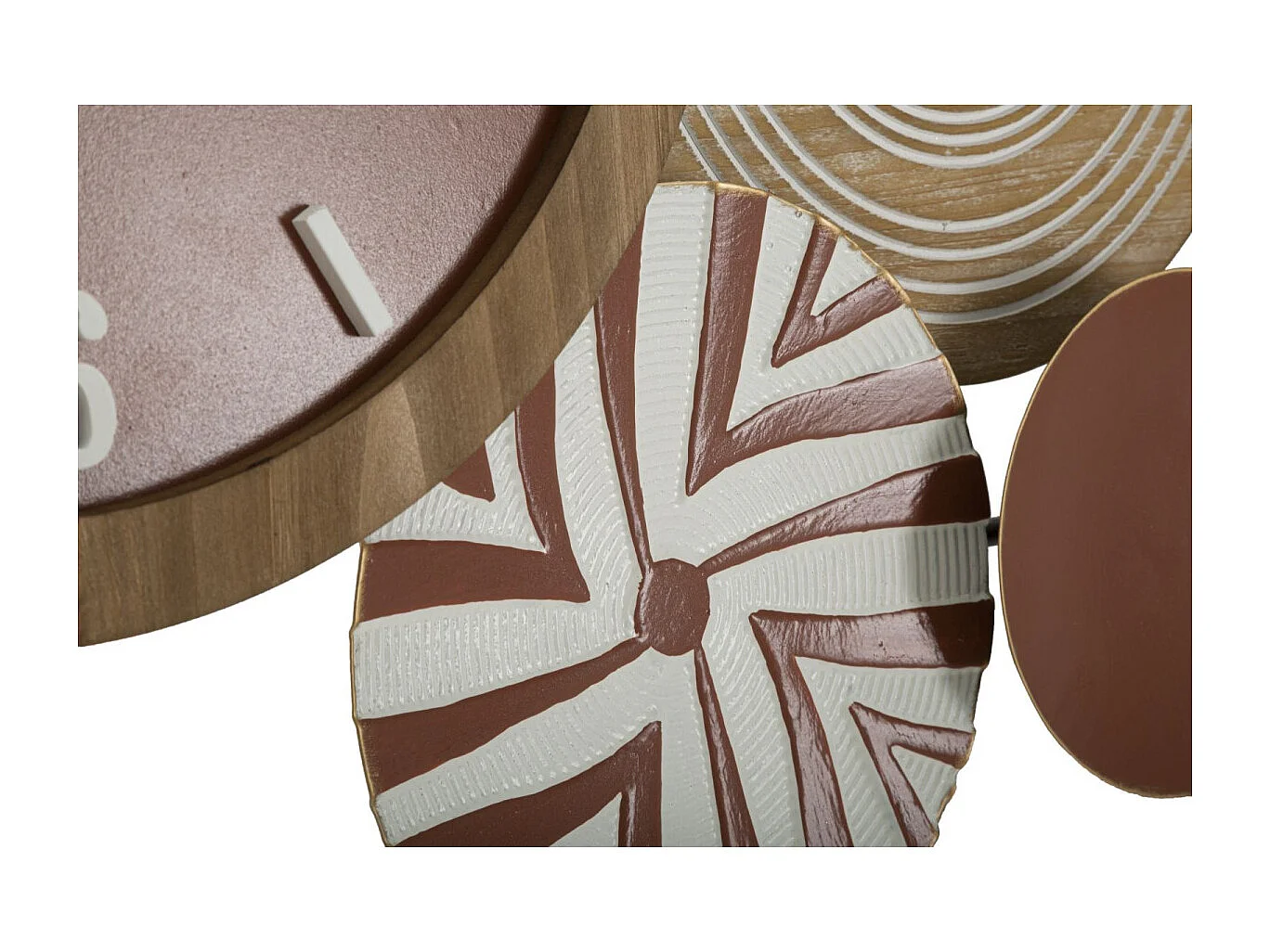 Horloge Murale en Métal "Etnic" 127cm Multicolore