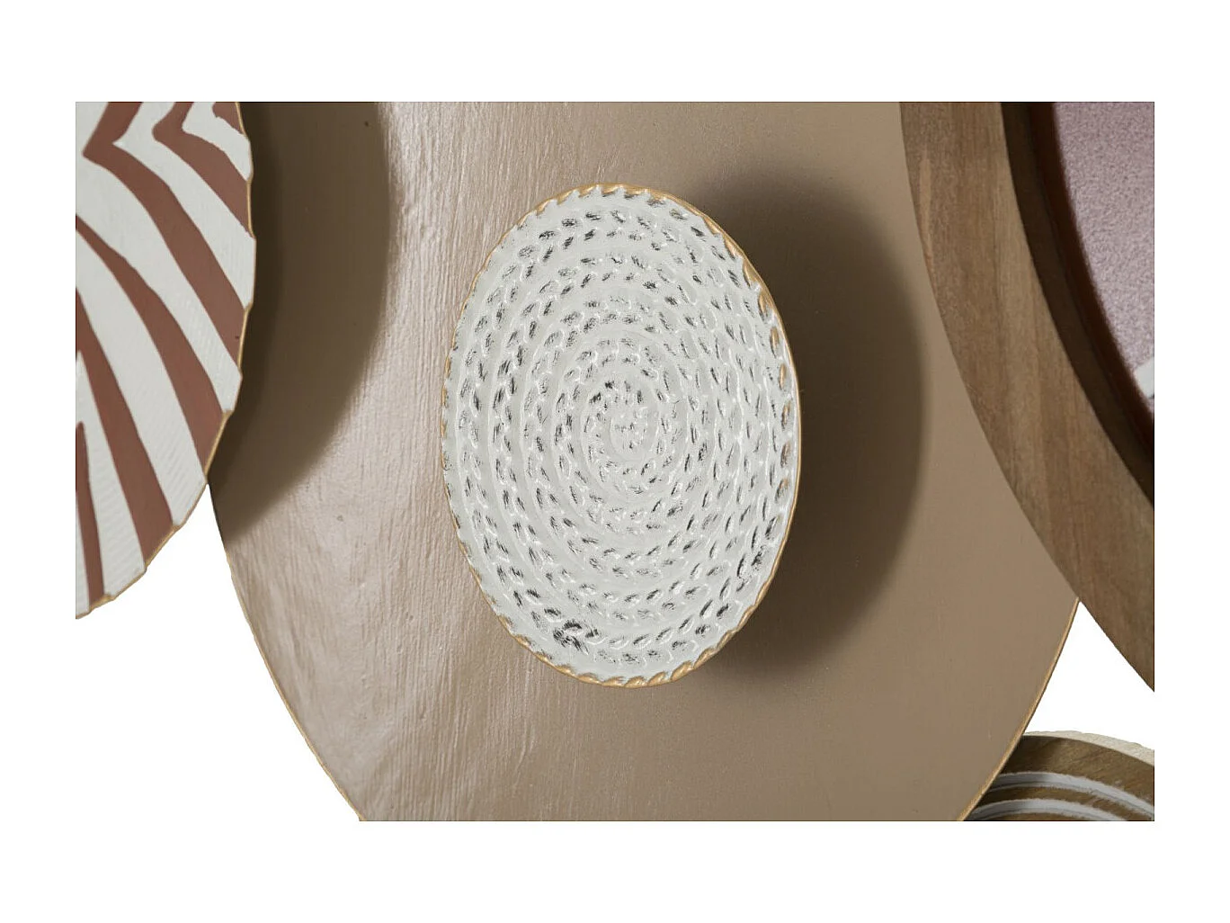 Horloge Murale en Métal "Etnic" 127cm Multicolore