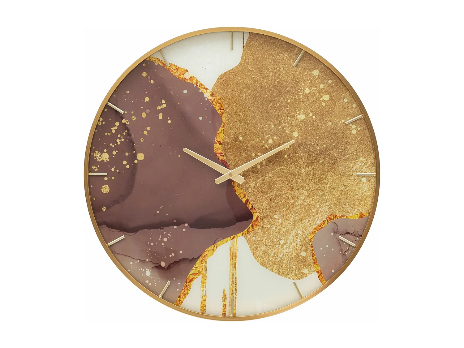 Horloge Murale en Verre "Glody" 60cm Multicolore