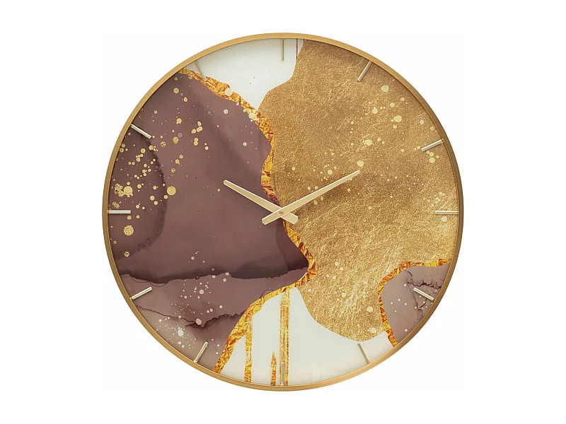 Horloge Murale en Verre "Glody" 60cm Multicolore