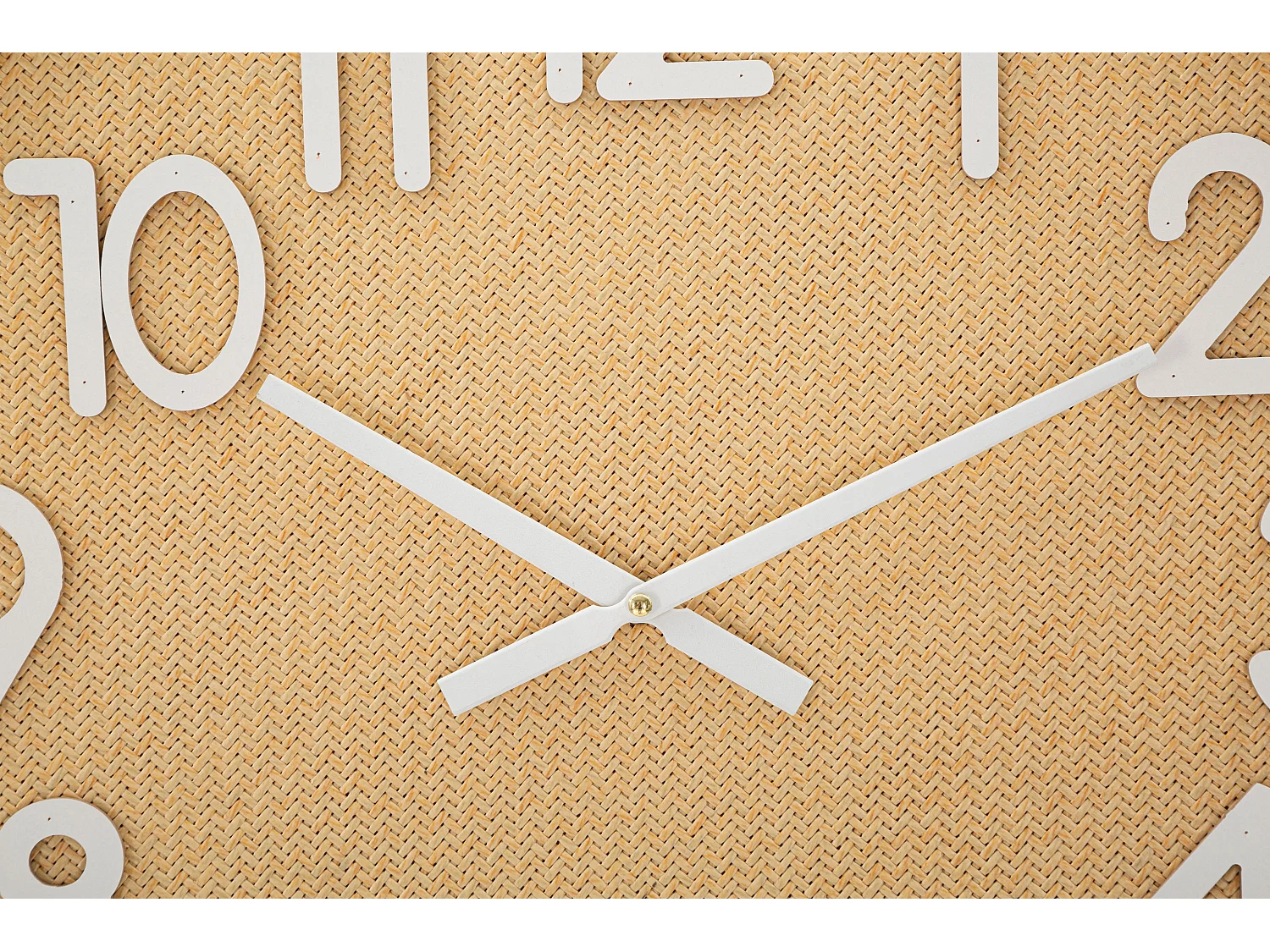 Horloge Murale en Rotin "Boho Plus" 60cm Naturel