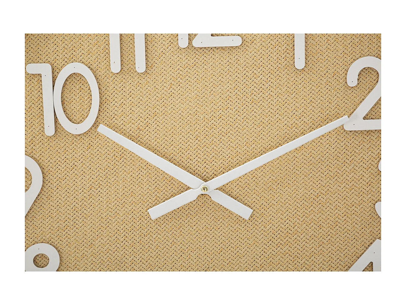 Horloge Murale en Rotin "Boho Plus" 60cm Naturel
