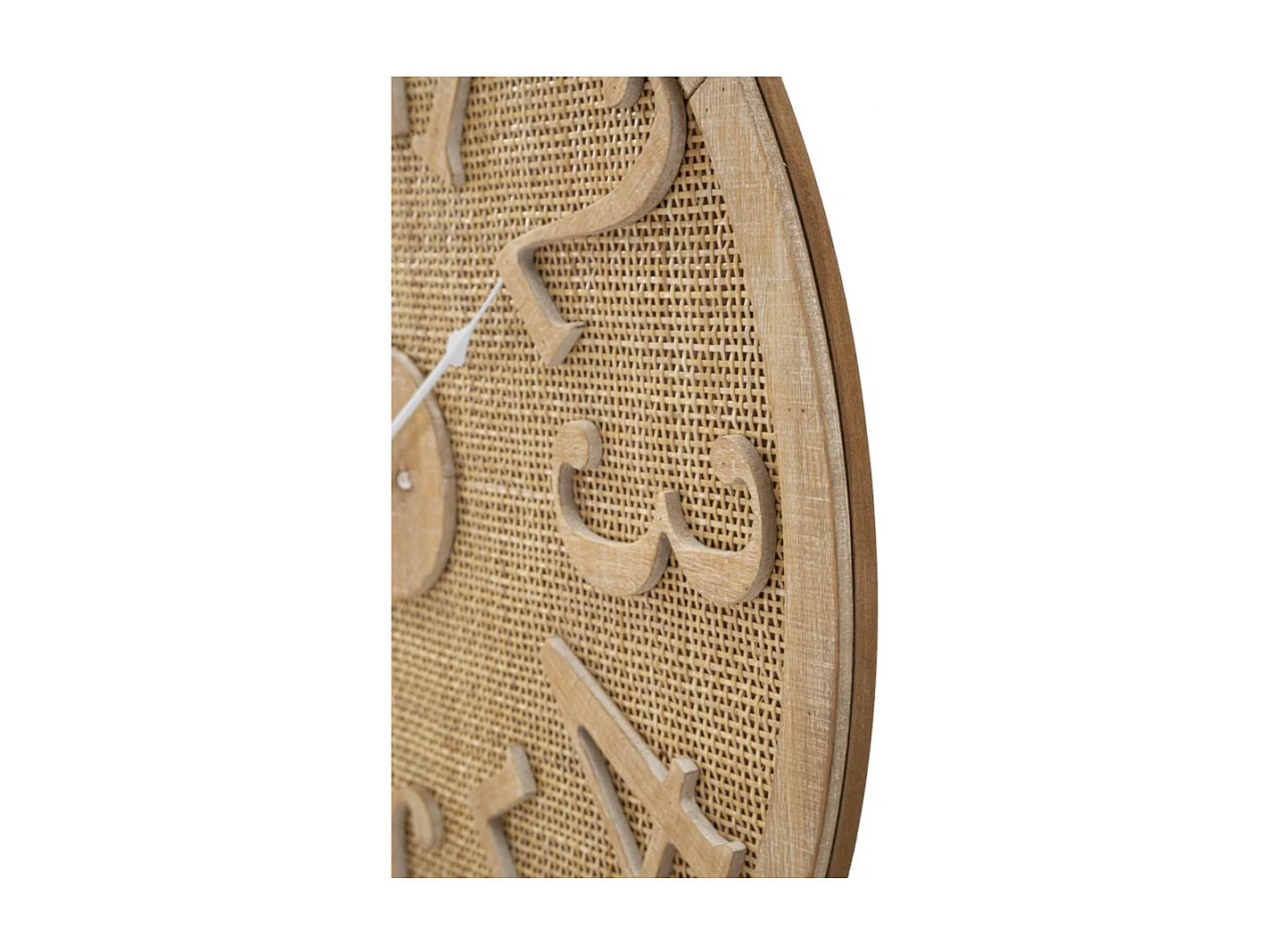 Horloge Murale en Rotin "Boho" 60cm Naturel