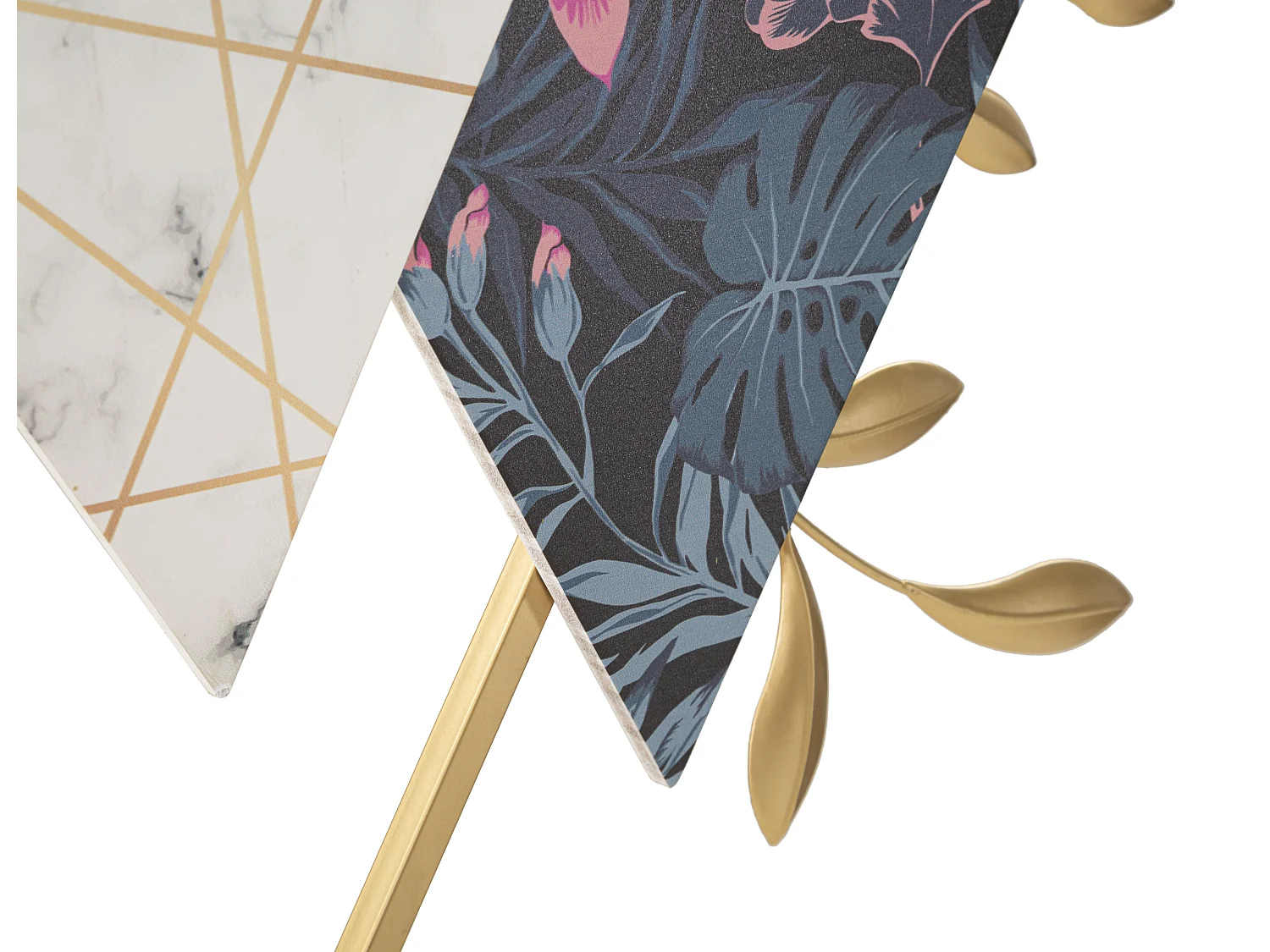 Horloge Murale en Métal "Triangle" 75cm Multicolore