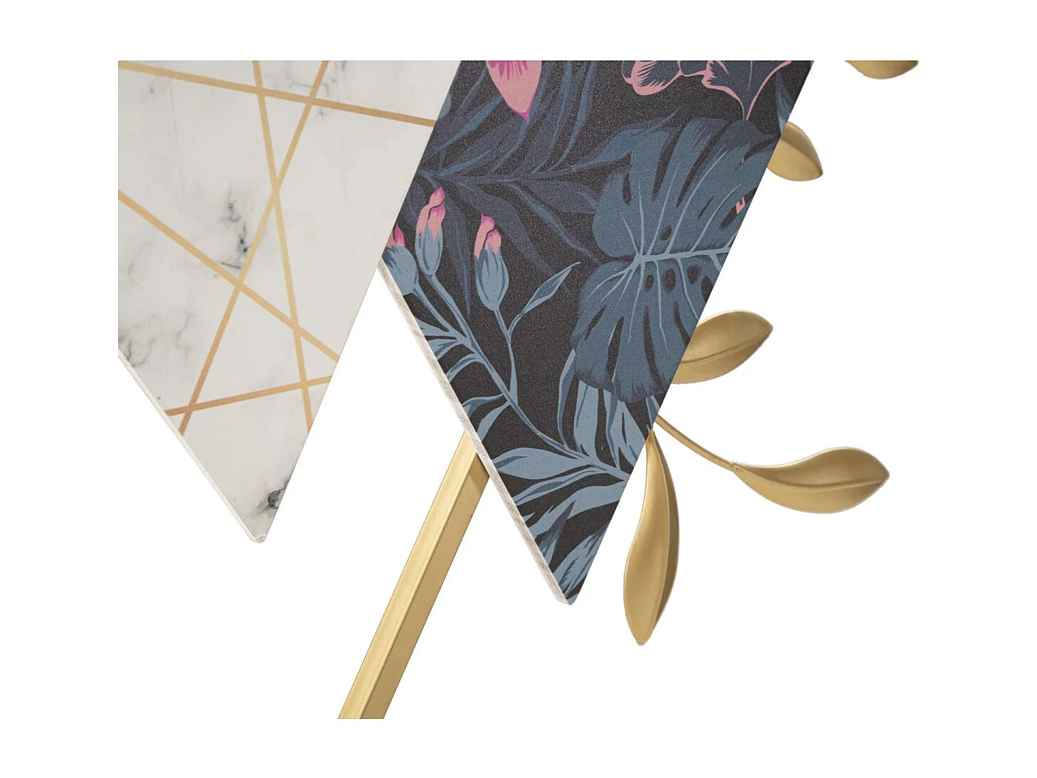 Horloge Murale en Métal "Triangle" 75cm Multicolore