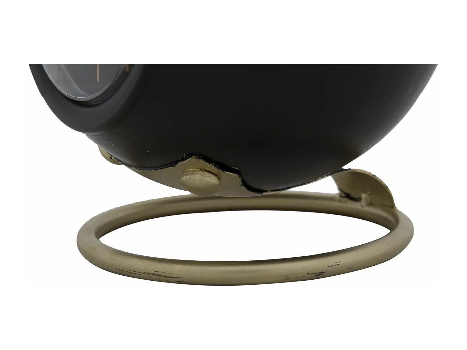 Horloge à Poser en Métal "Ball" 19cm Noir