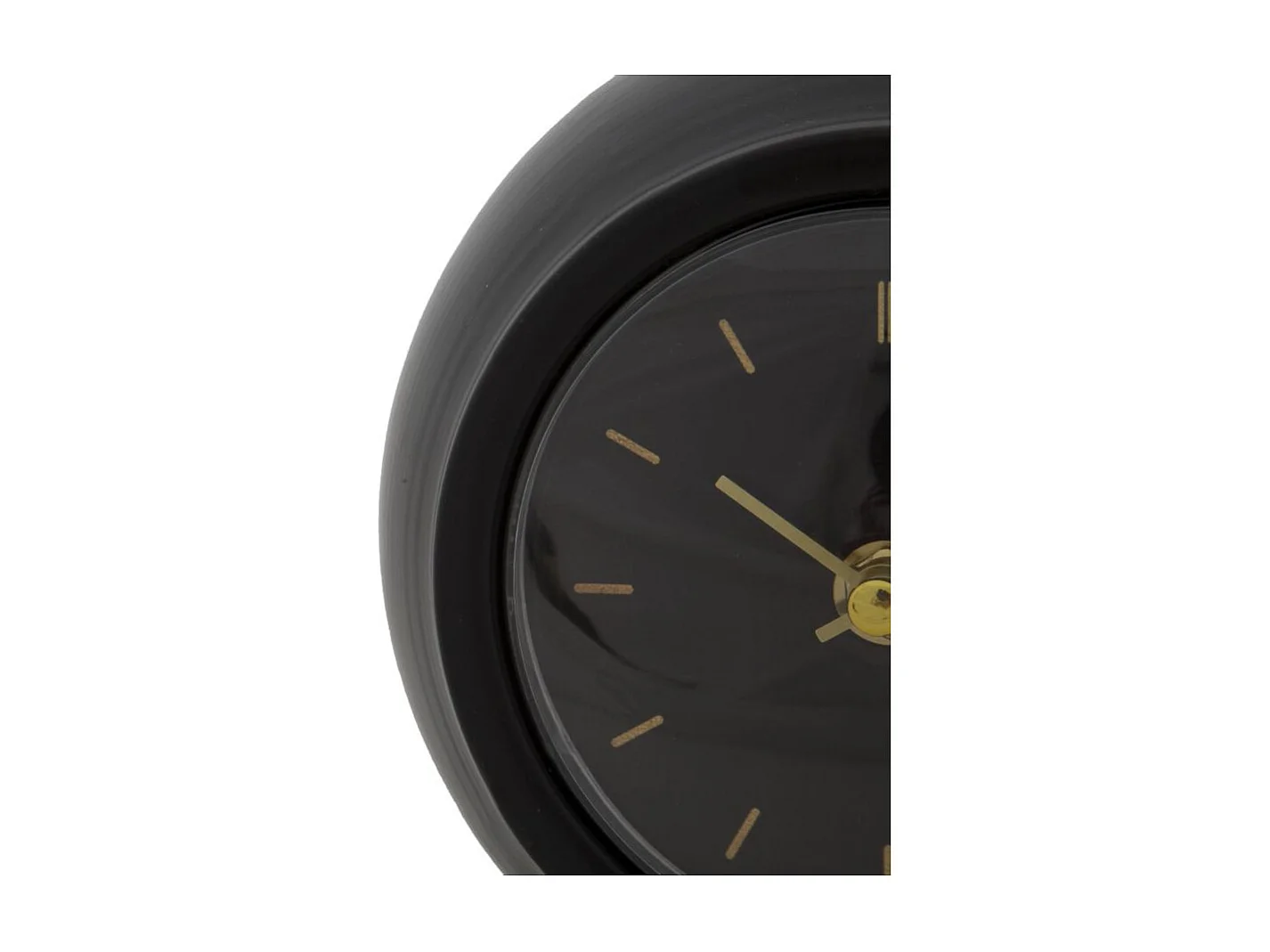 Horloge à Poser en Métal "Ball" 19cm Noir