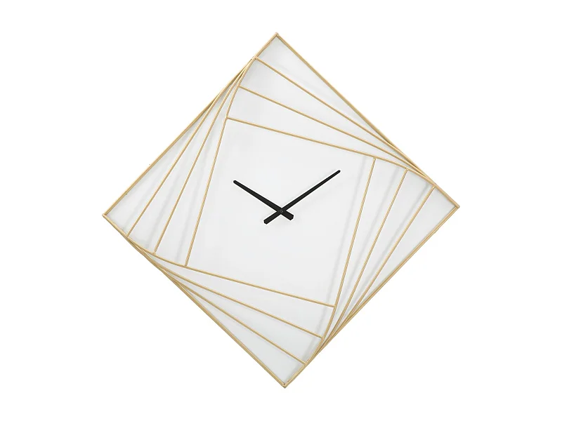 Orologio da parete in metallo bianco cm 85x6x85