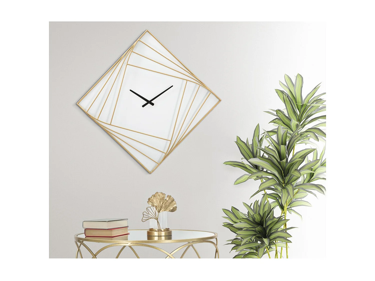 Horloge Murale en Métal "Goldy Line" 85cm Or