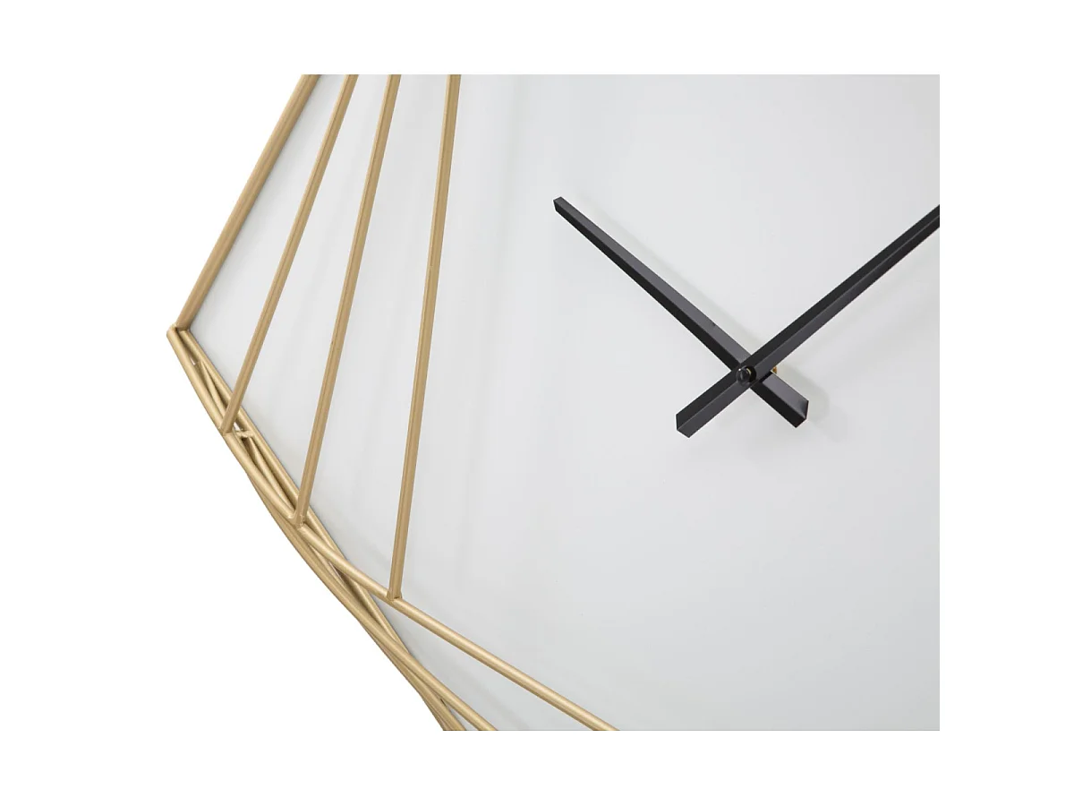 Horloge Murale en Métal "Goldy Line" 85cm Or