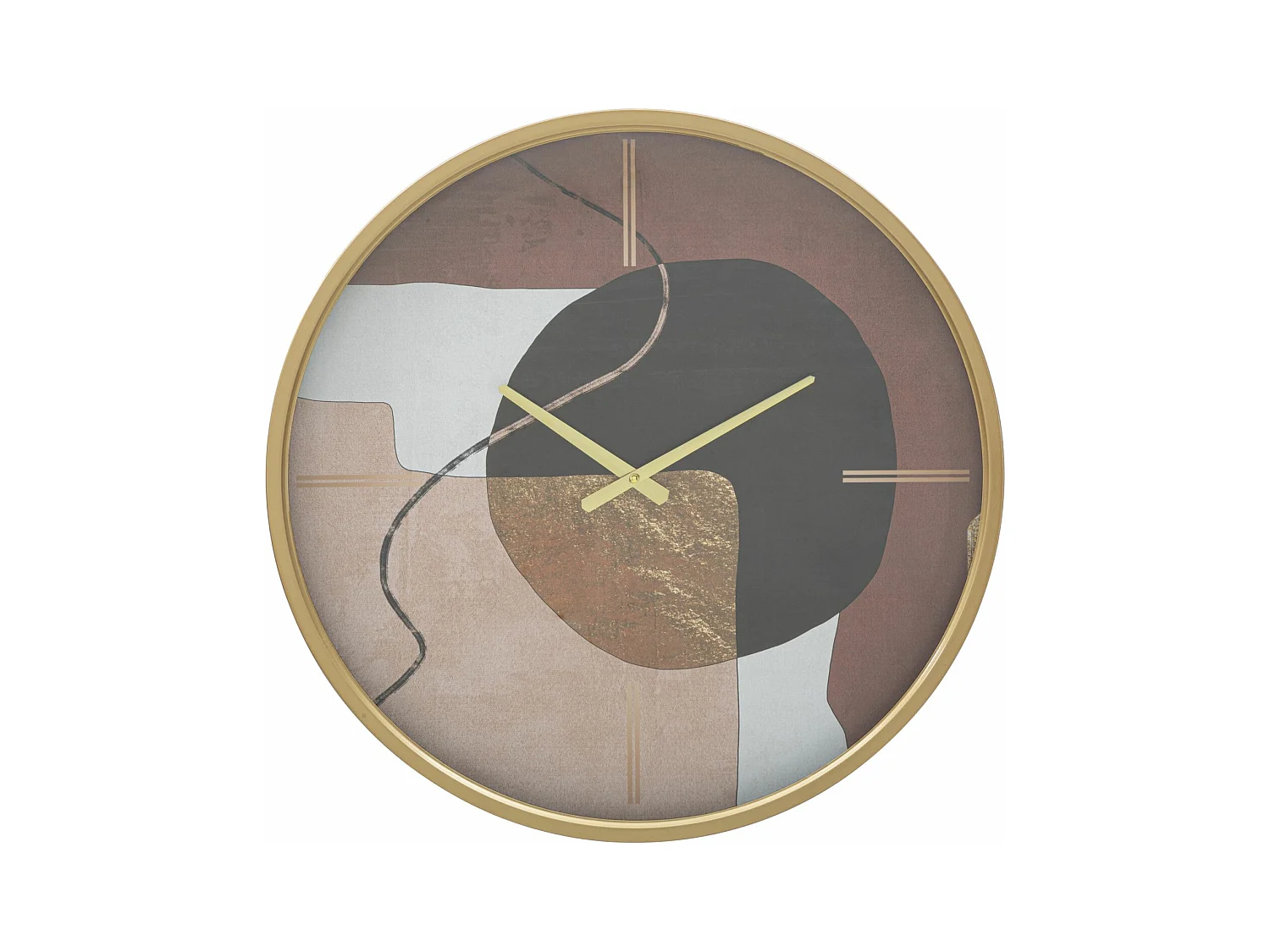 Horloge Murale en Verre "Art Red" 60cm Multicolore