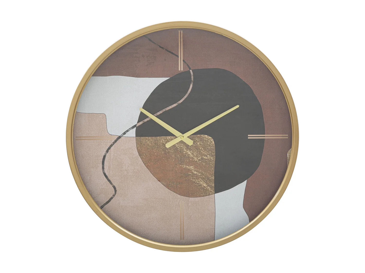 Horloge Murale en Verre "Art Red" 60cm Multicolore