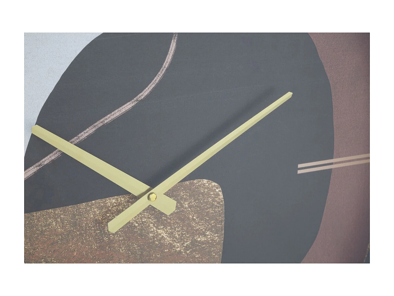 Horloge Murale en Verre "Art Red" 60cm Multicolore