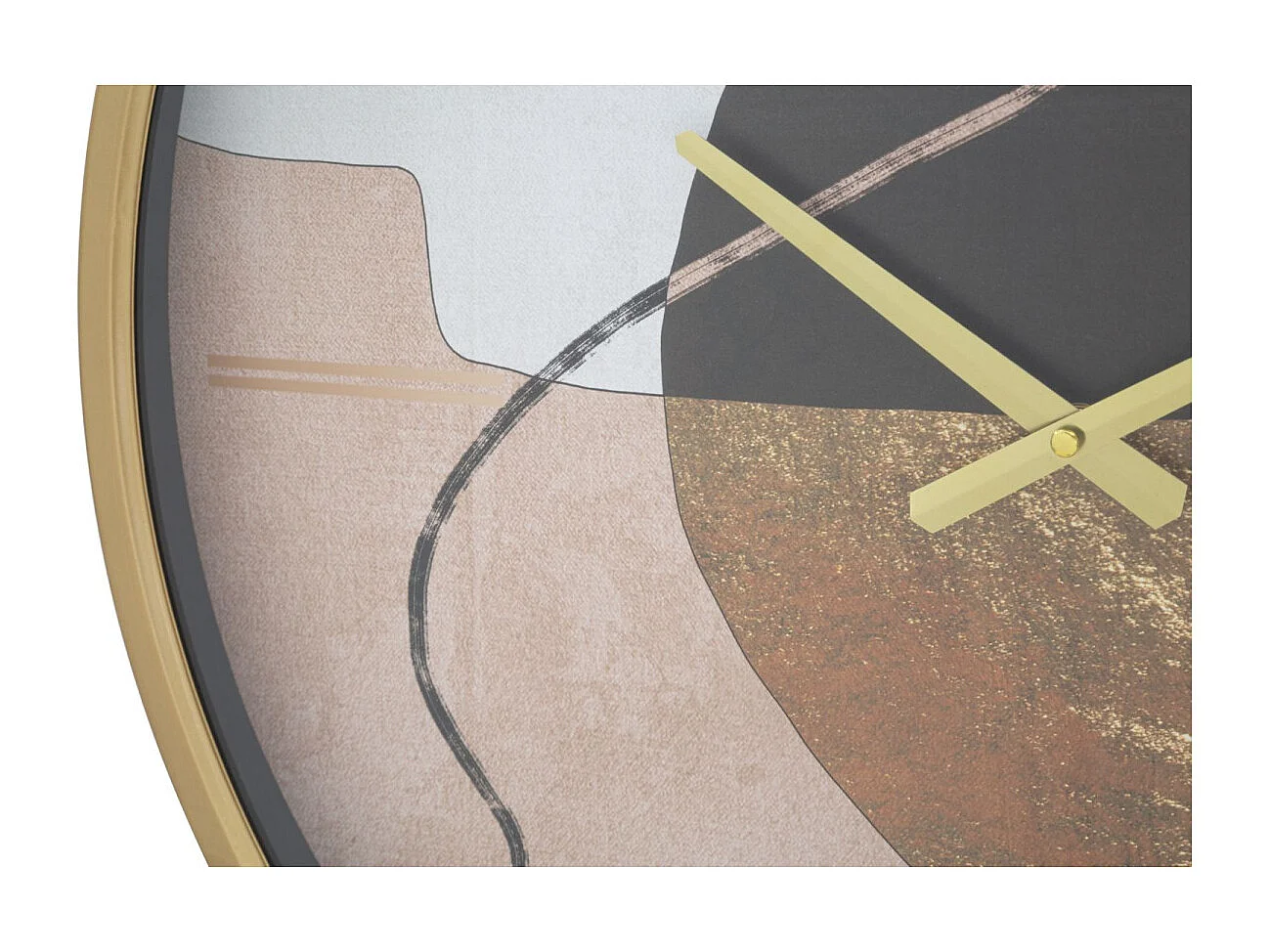 Horloge Murale en Verre "Art Red" 60cm Multicolore