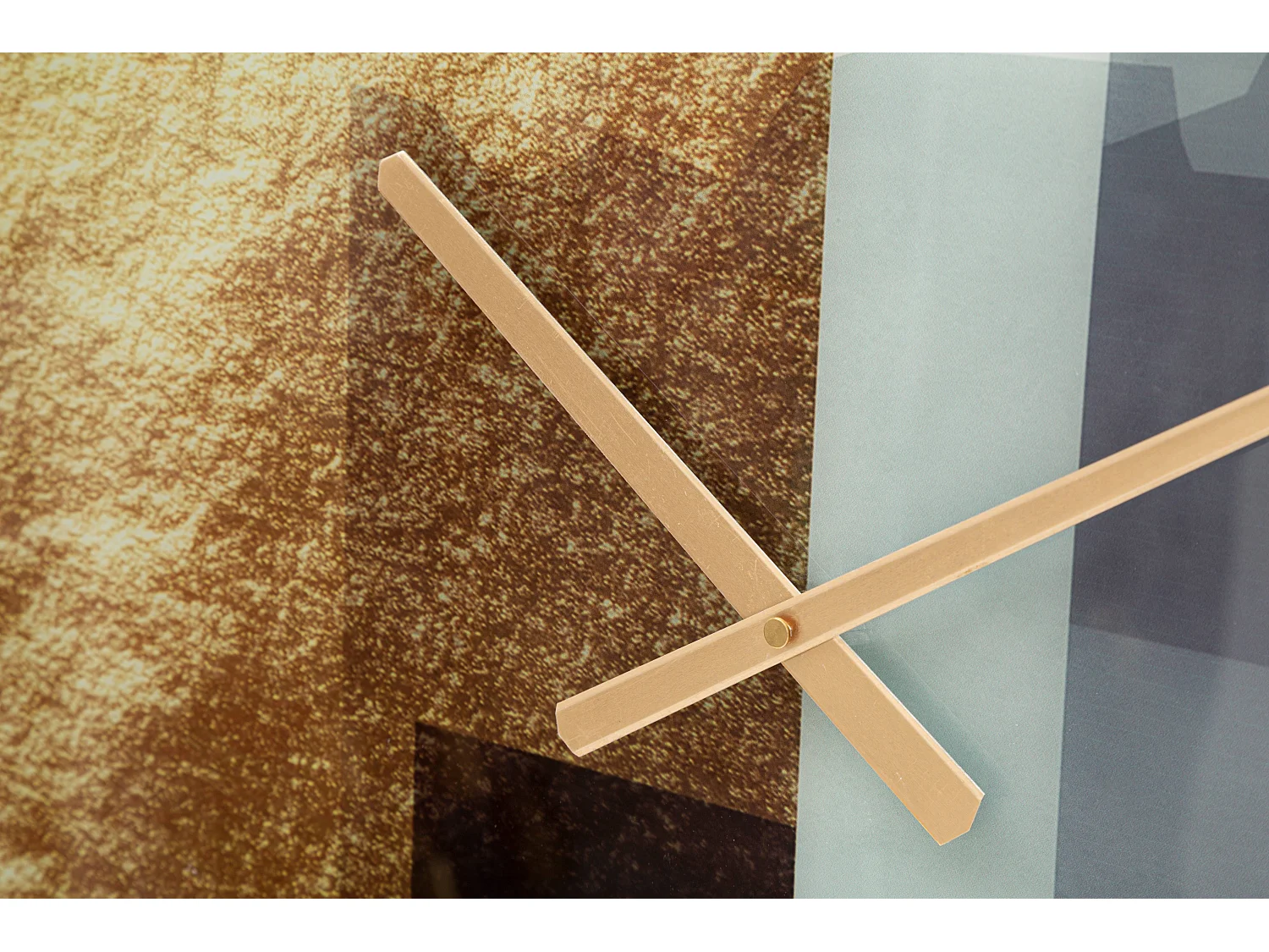 Orologio rotondo da parete in fibre di legno multicolore Ø cm 80x5