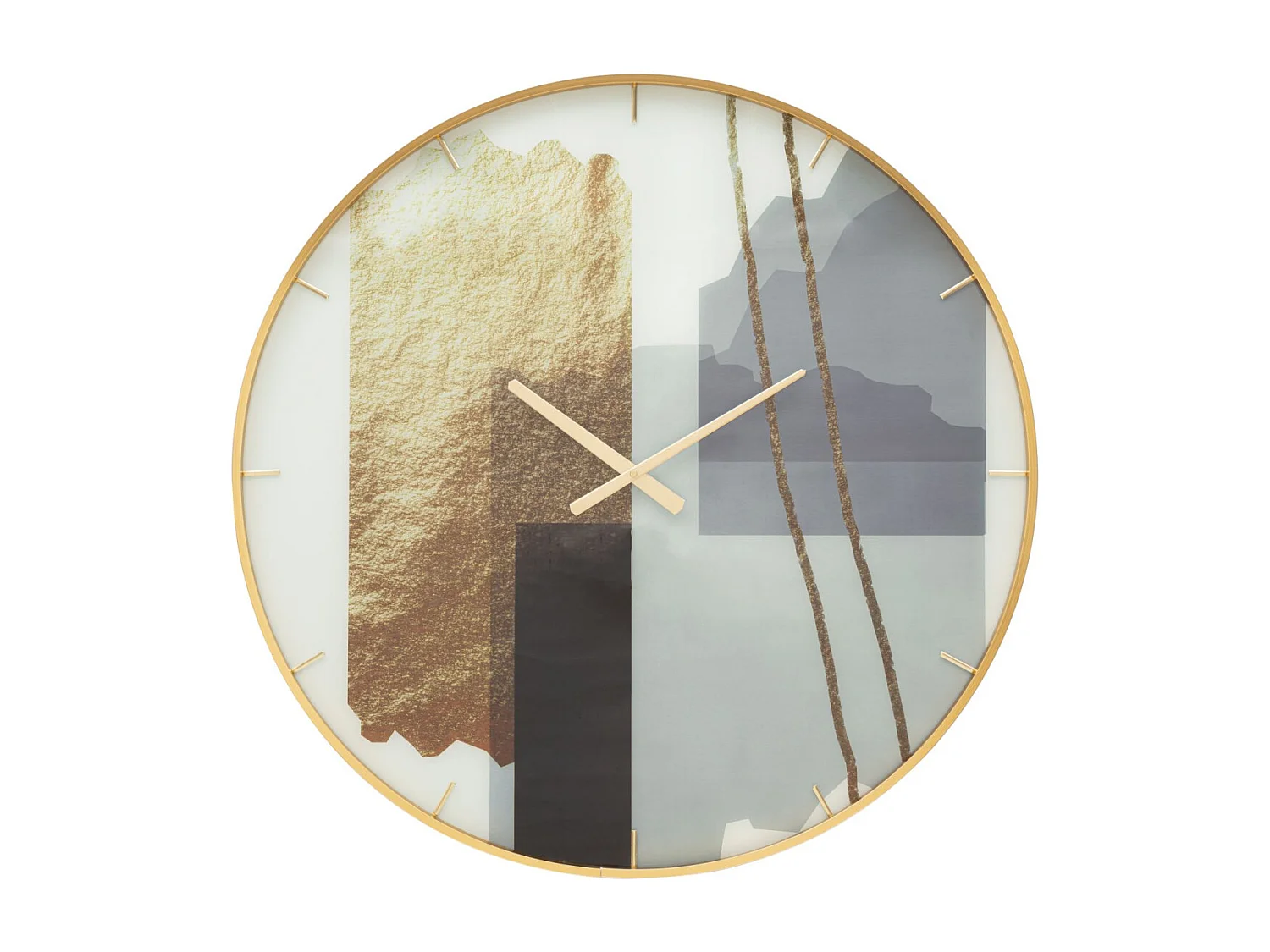 Horloge Murale en Verre "Motifs" 80cm Multicolore