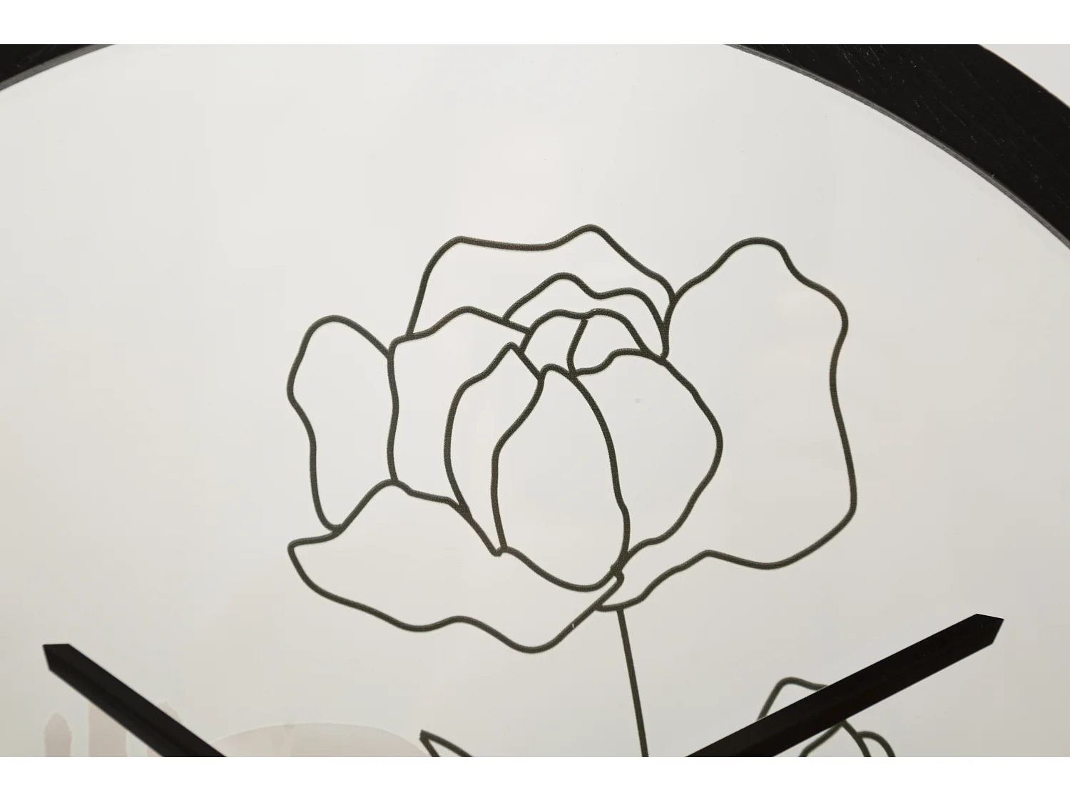 Horloge Murale en Verre "Rose" 40cm Multicolore