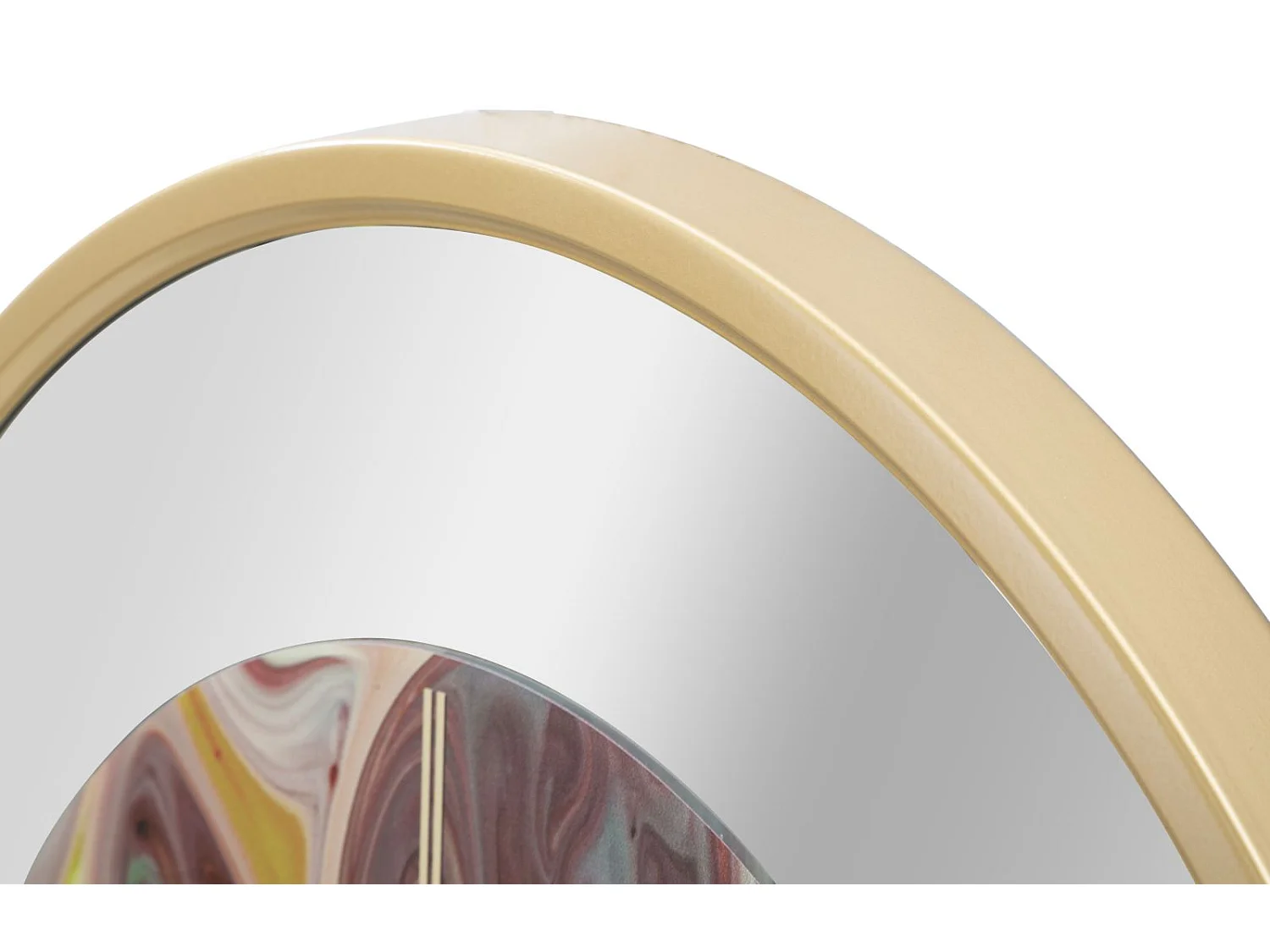 Horloge Murale en Verre "Miroir Mix" 60cm Multicolore