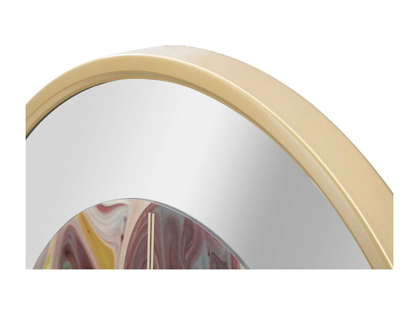 Meerkleurige metalen wandklok Ø 60x6 cm