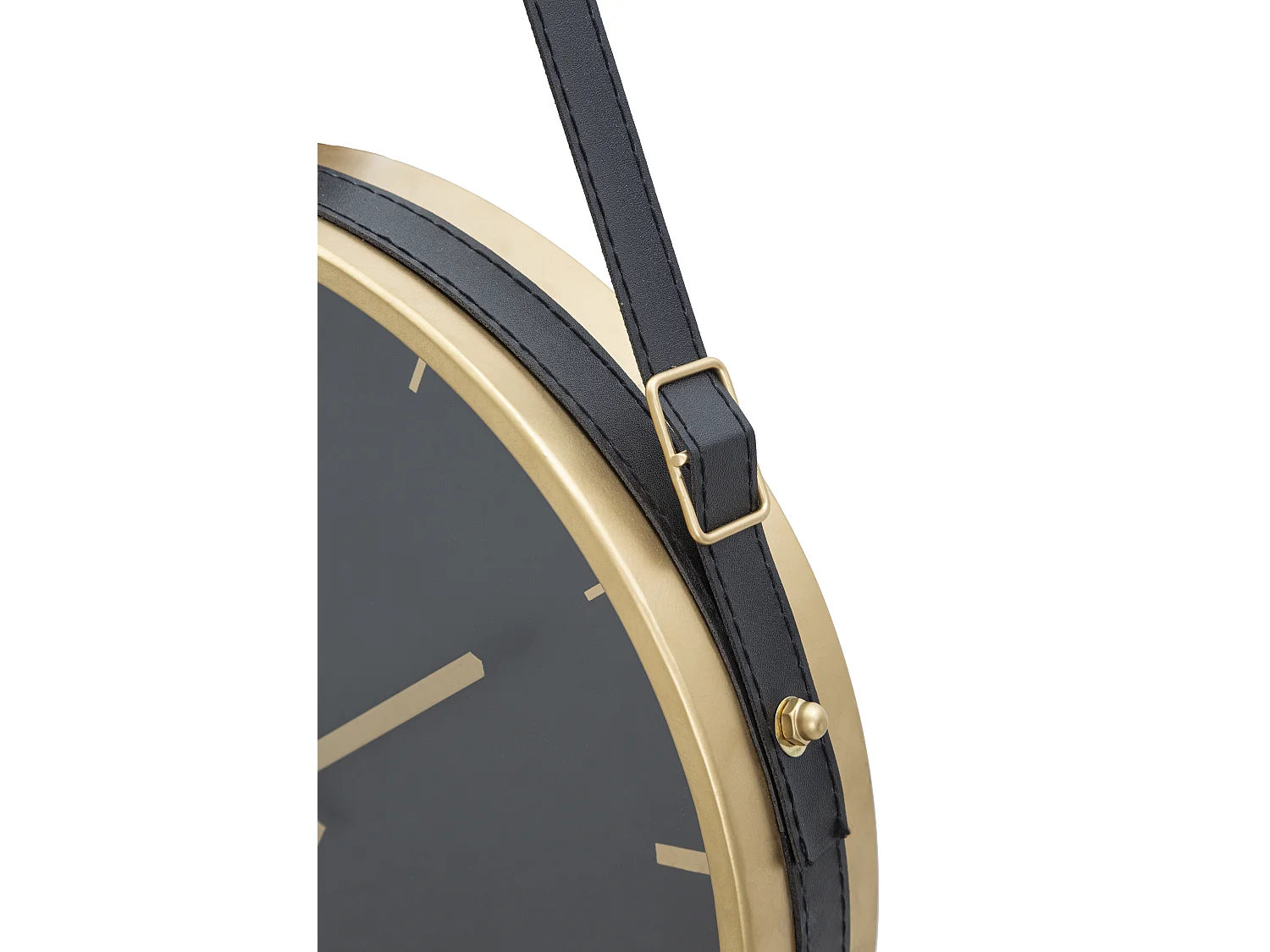 Horloge murale en métal noir cm 34x6x71,5