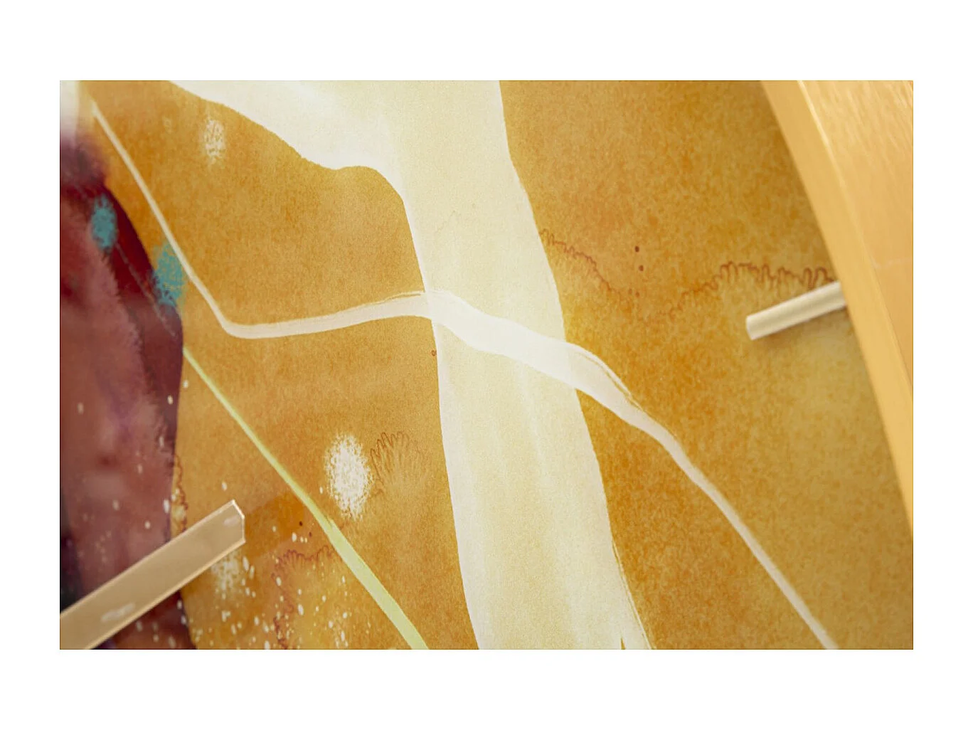 Horloge Murale en Verre "Mity" 80cm Multicolore