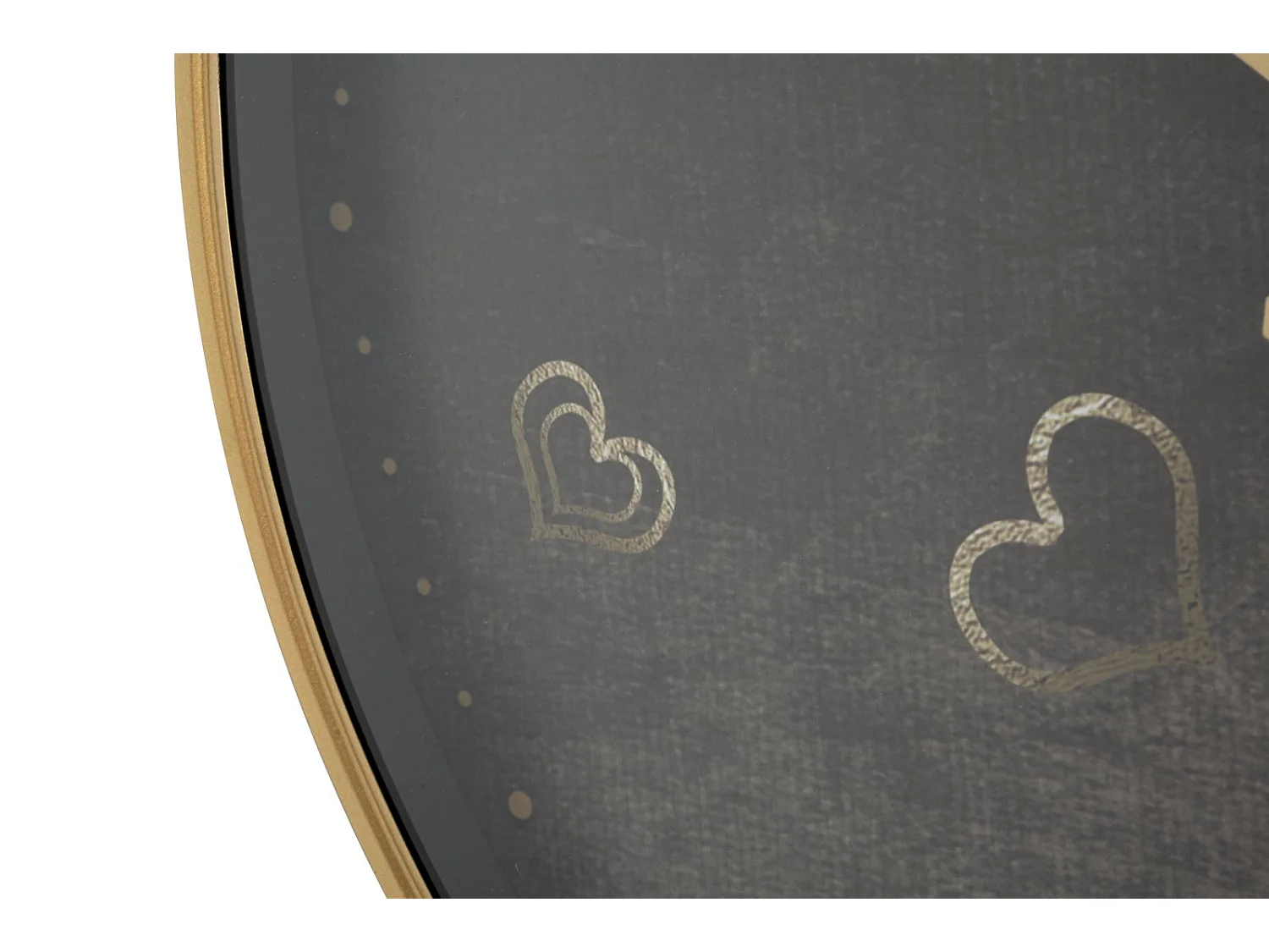 Horloge Murale en Verre "Cœurs" 60cm Multicolore