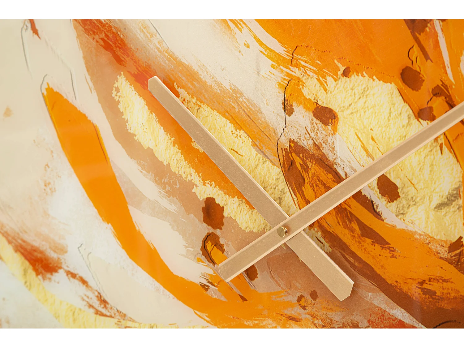 Orologio rotondo da parete in fibre di legno multicolore Ø cm 80x5