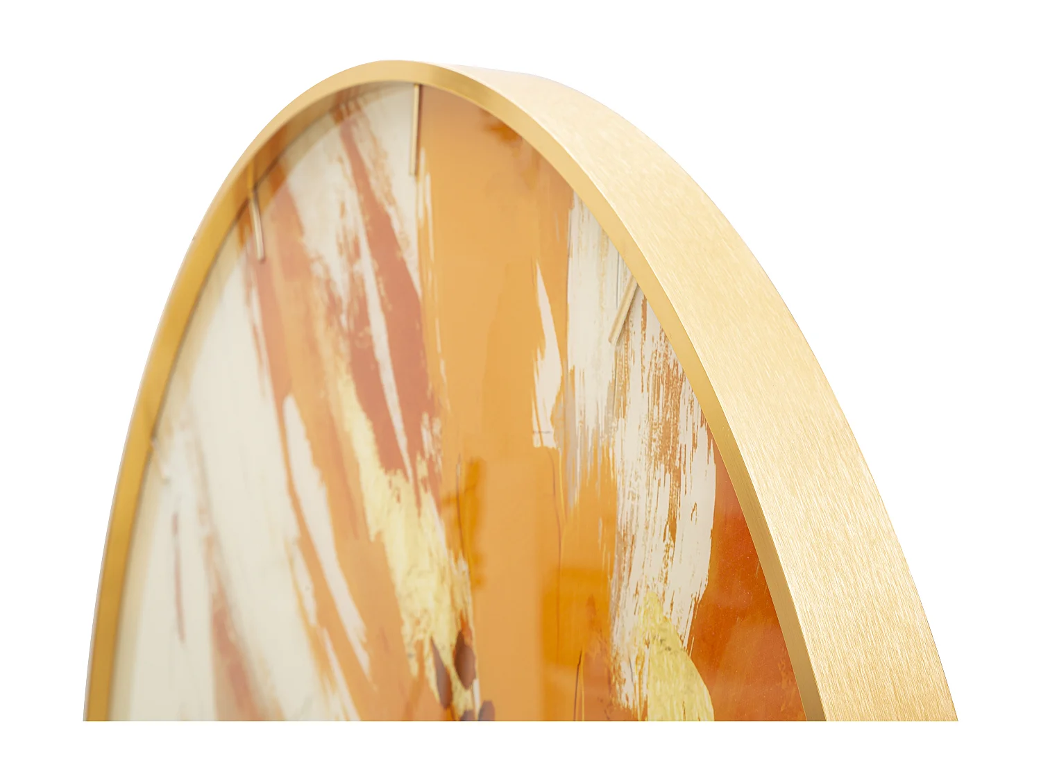 Orologio rotondo da parete in fibre di legno multicolore Ø cm 80x5