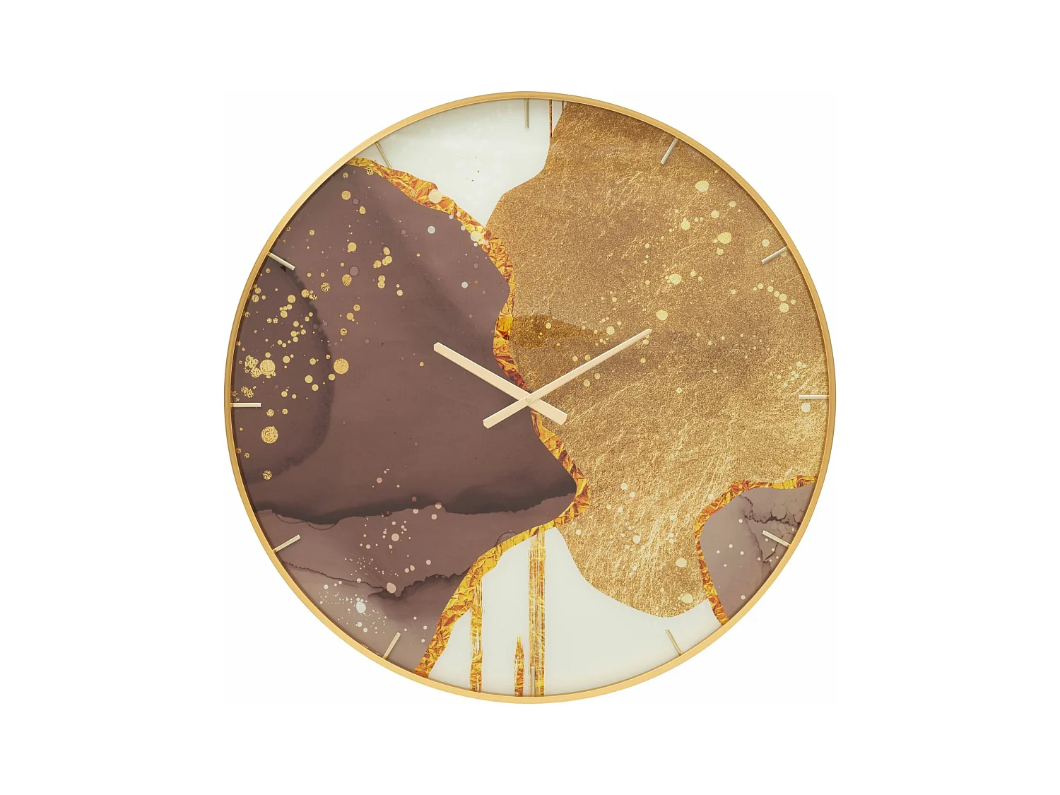 Horloge Murale en Verre "Glody" 80cm Multicolore
