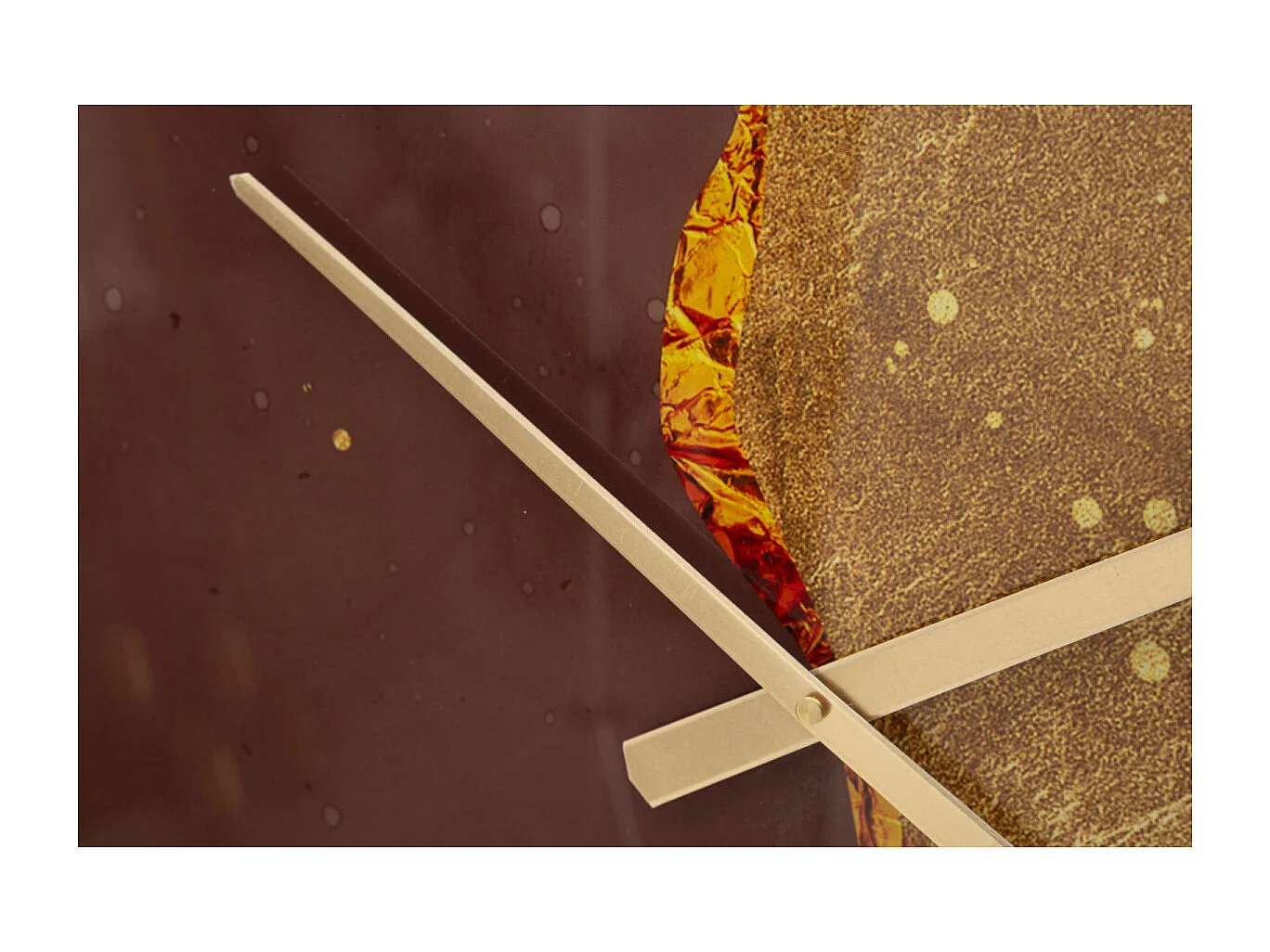 Ronde wandklok in veelkleurige houtvezels Ø 80x5 cm