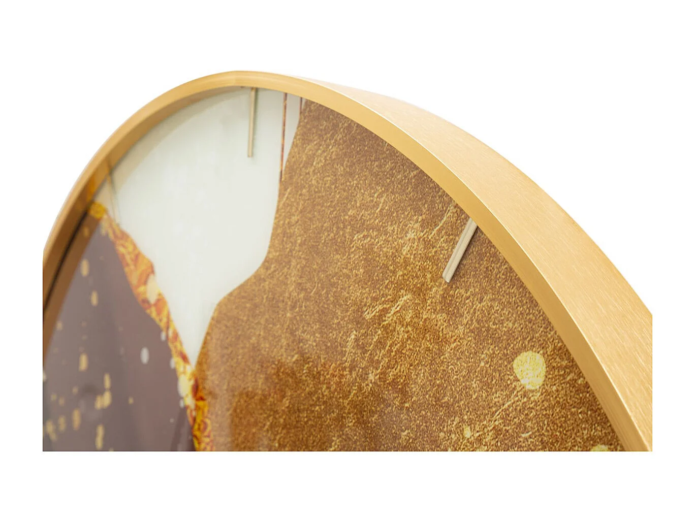 Ronde wandklok in veelkleurige houtvezels Ø 80x5 cm