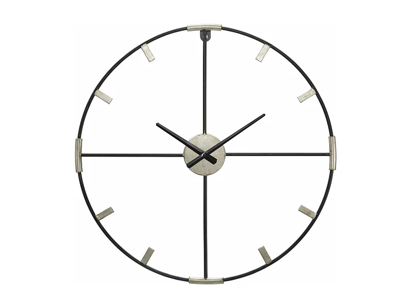 Horloge murale en métal doré Ø cm 60x3,5