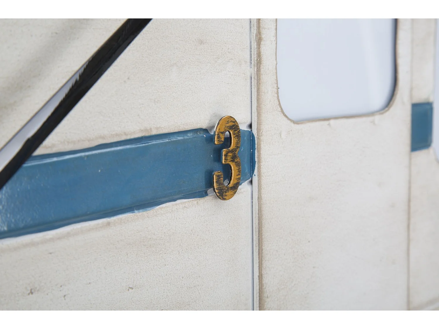 Horloge Murale en Métal "Roulotte" 79cm Naturel