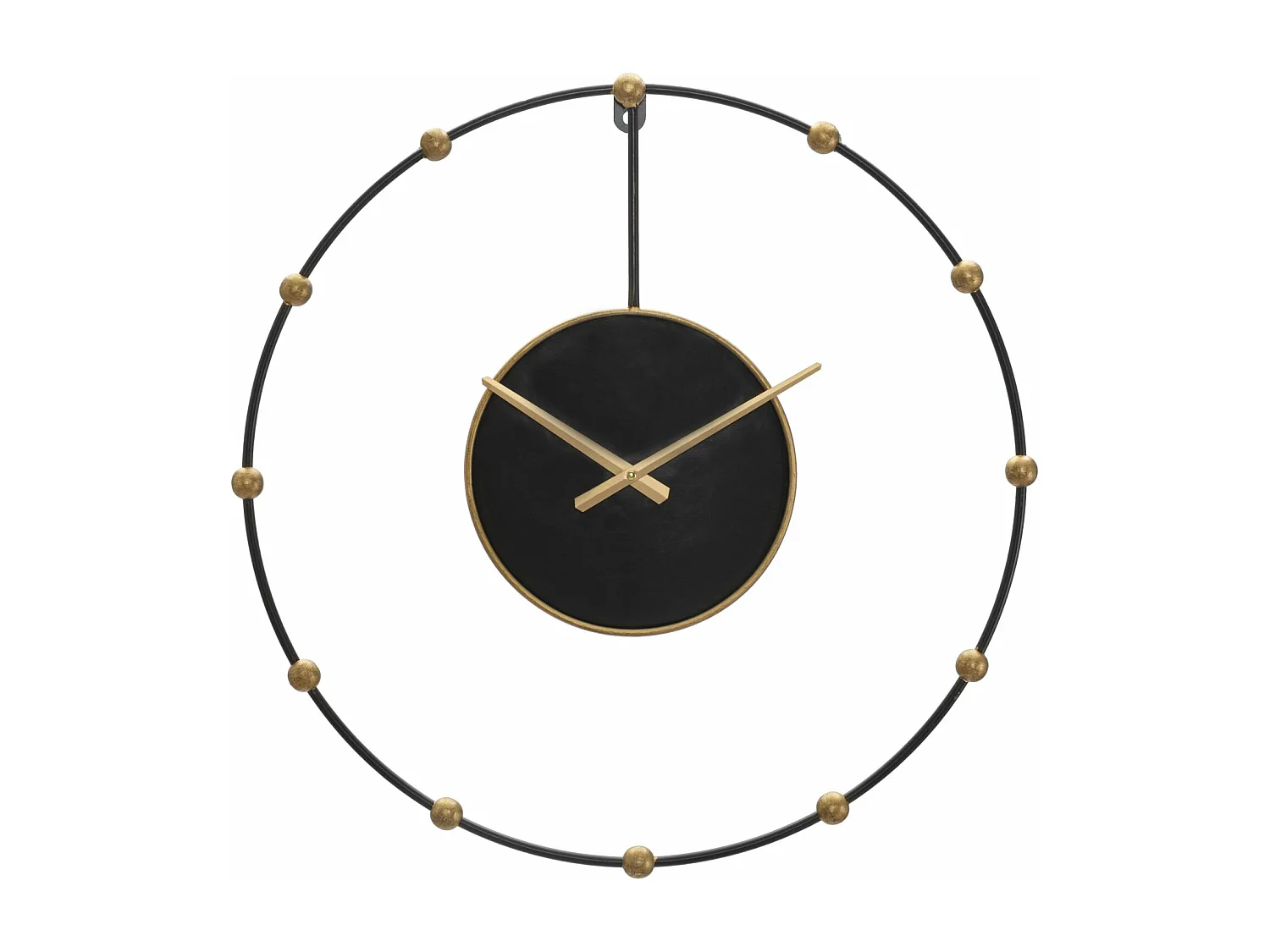 Horloge Murale en Métal "Pearl" 61cm Noir