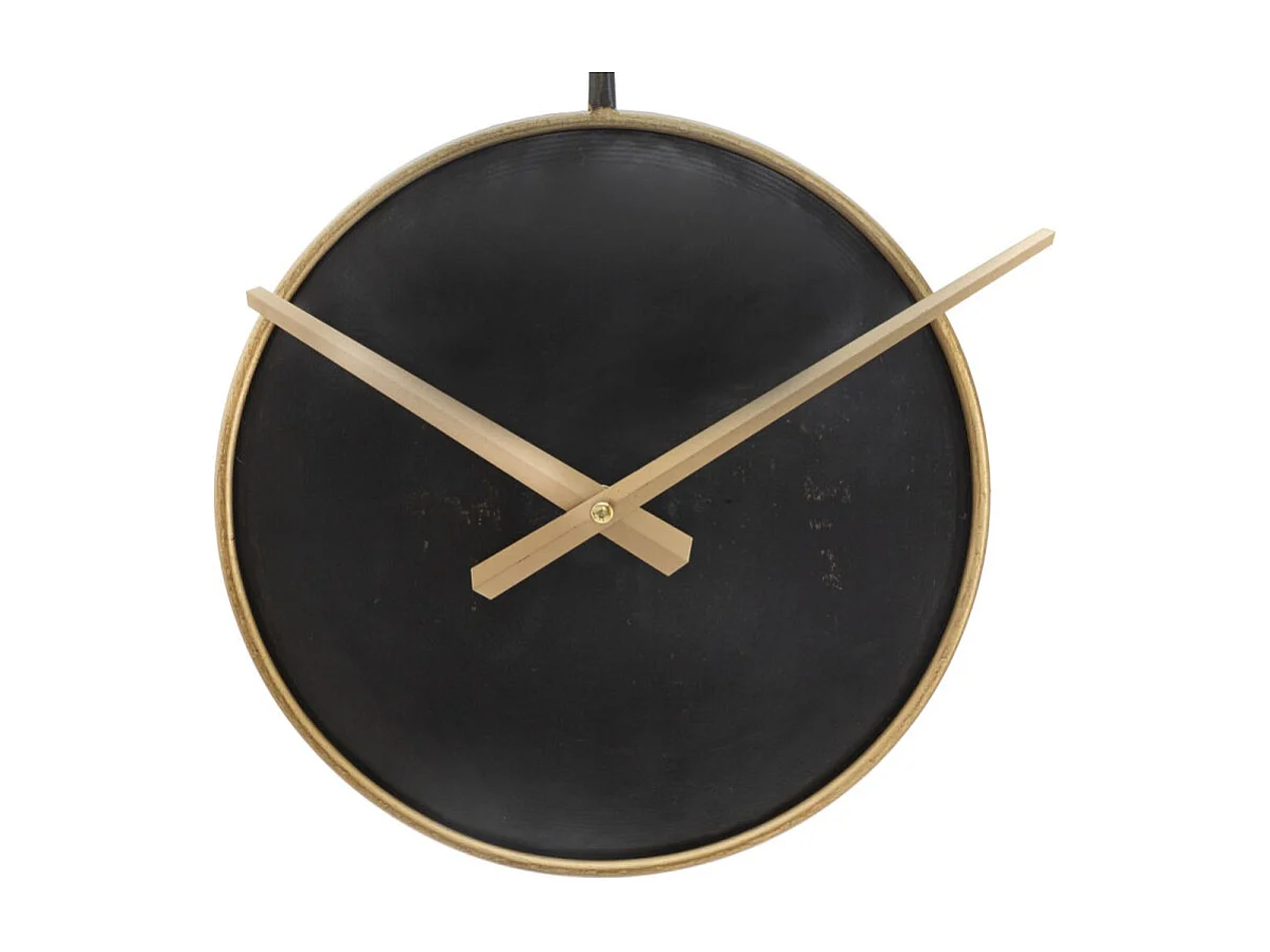 Horloge Murale en Métal "Pearl" 61cm Noir