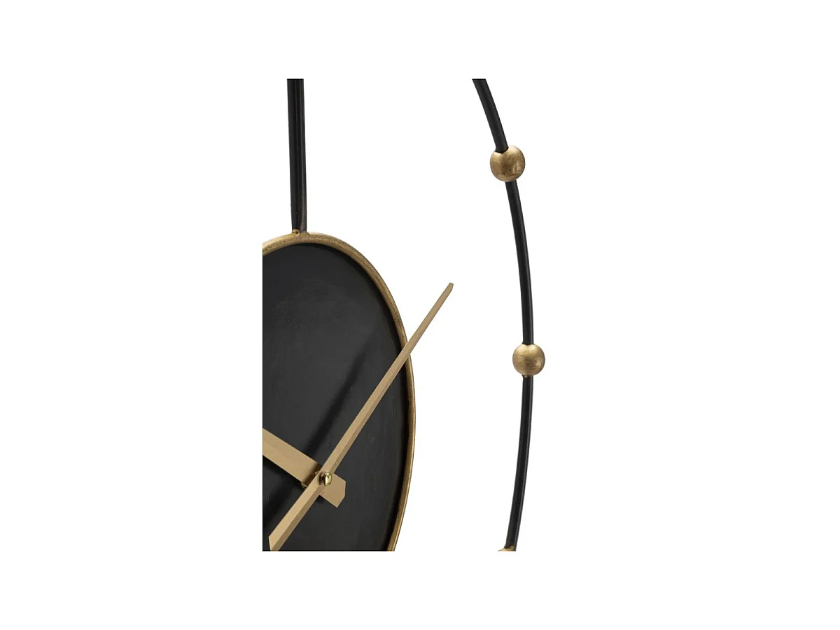 Horloge Murale en Métal "Pearl" 61cm Noir