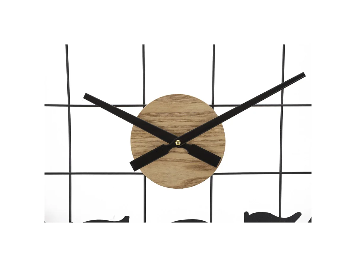 Horloge Murale en Métal "Numbers" 60cm Noir