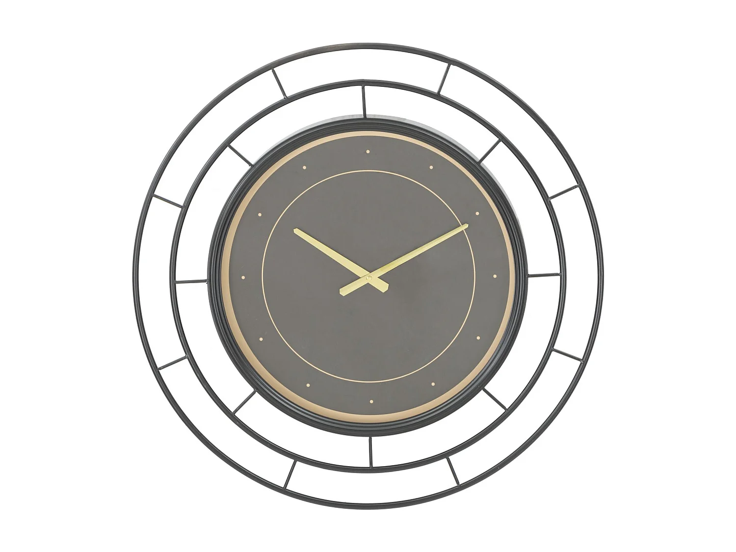 Horloge Murale en Verre "Fashion" 70cm Noir