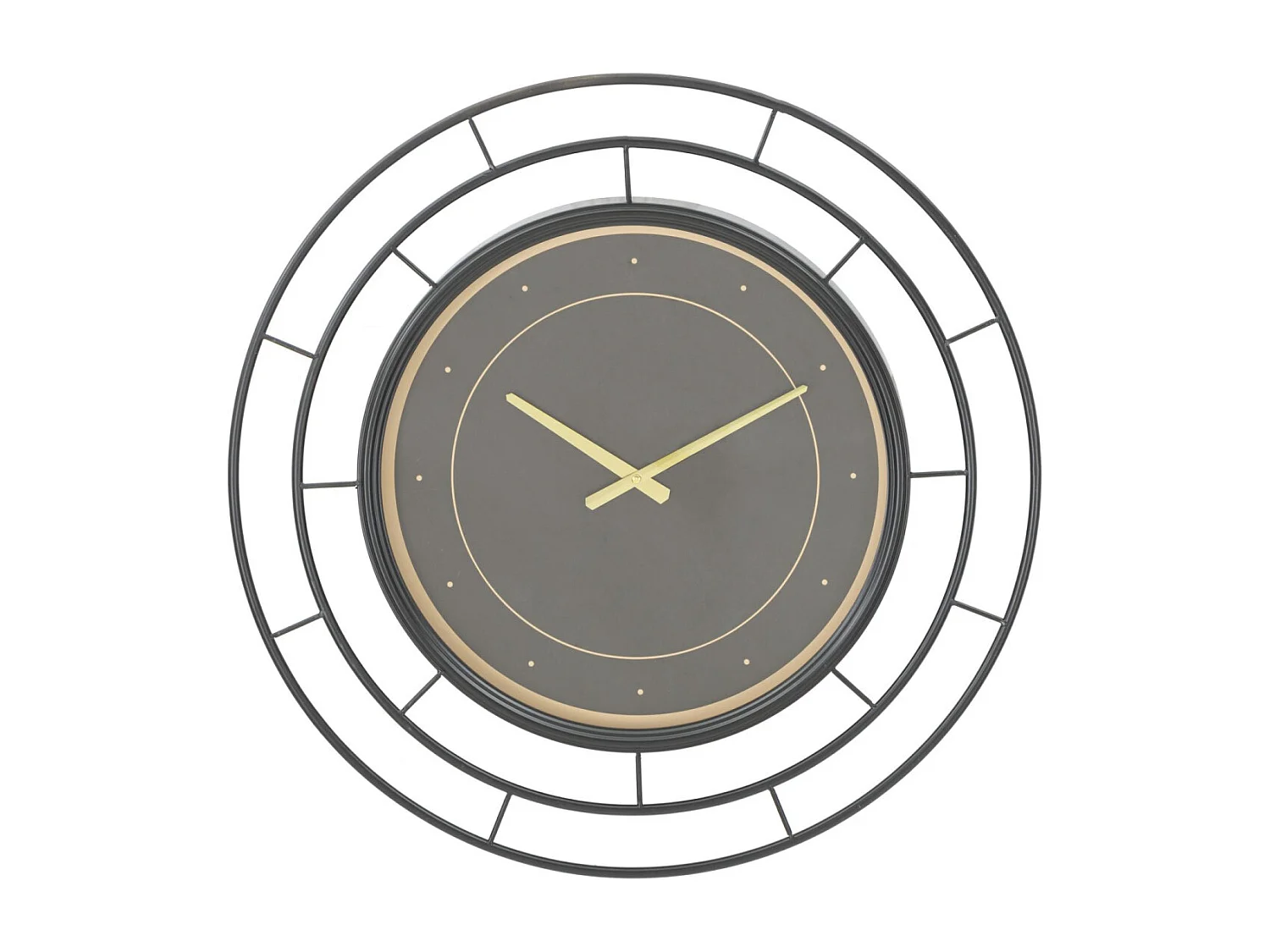 Horloge Murale en Verre "Fashion" 70cm Noir