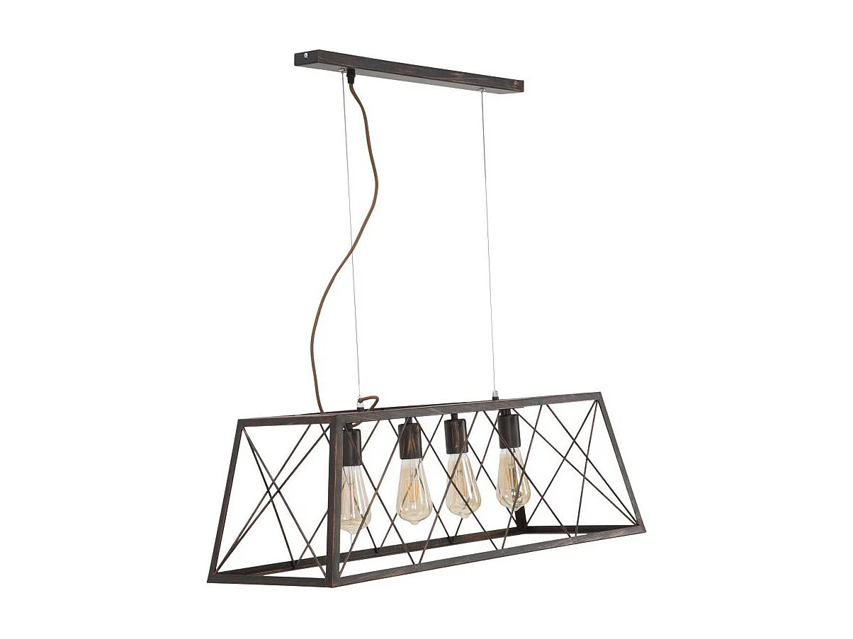 Plafonnier en Métal "Industry" 78cm Noir