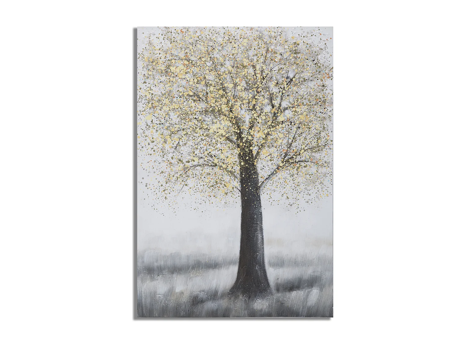 Toile Peinture Déco "Tree Simple" 80x120cm Multicolore