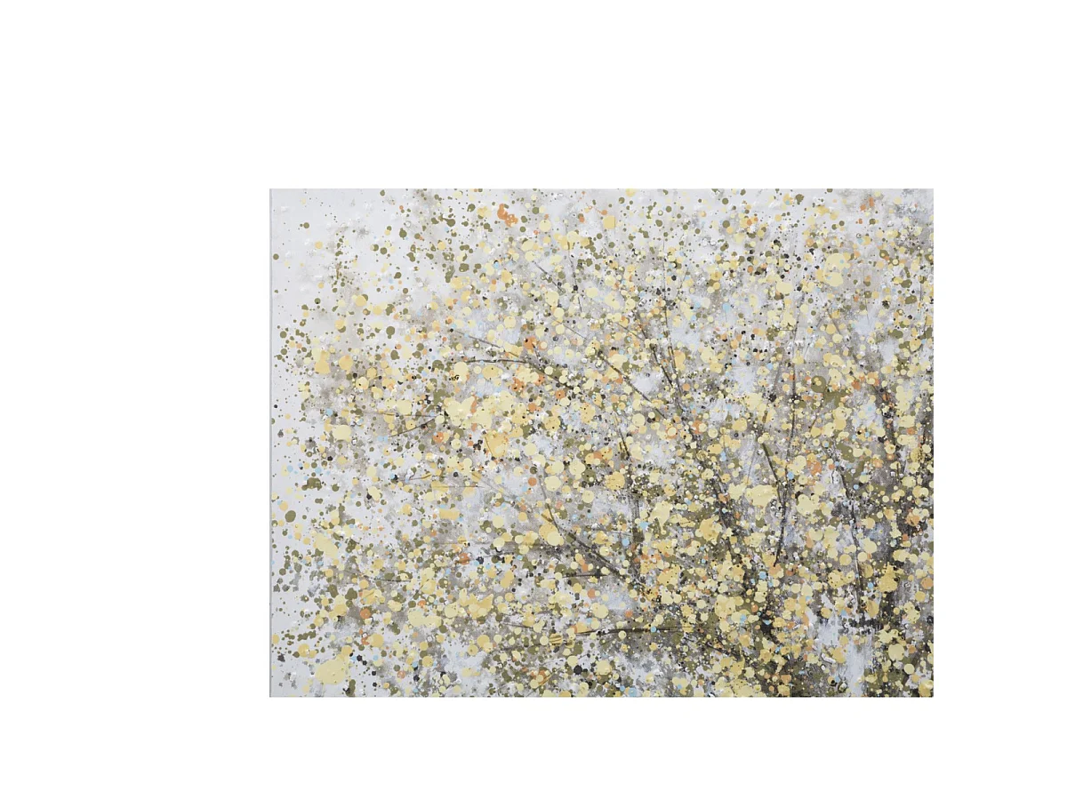 Schilderij van een veelkleurige boom op canvas, 80x3,8x120 cm