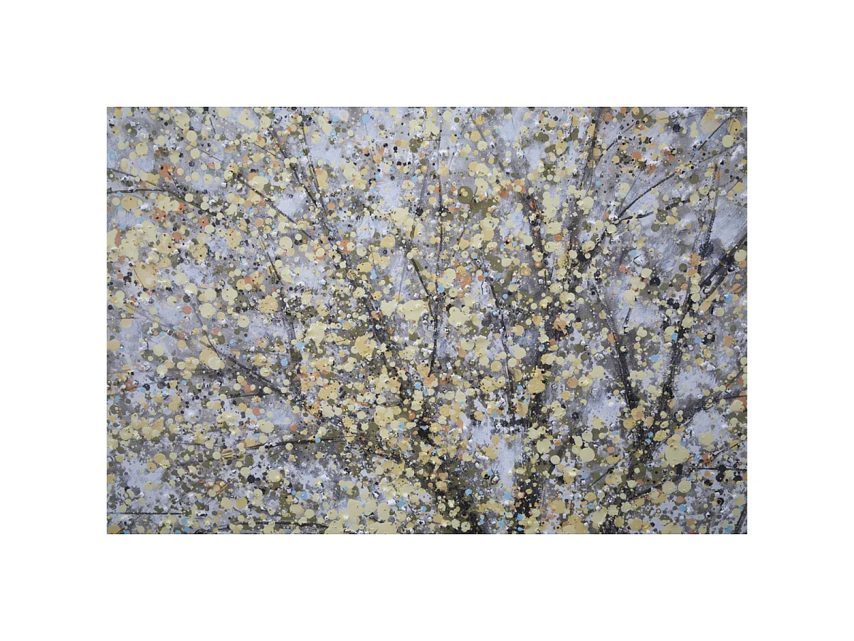 Schilderij van een veelkleurige boom op canvas, 80x3,8x120 cm
